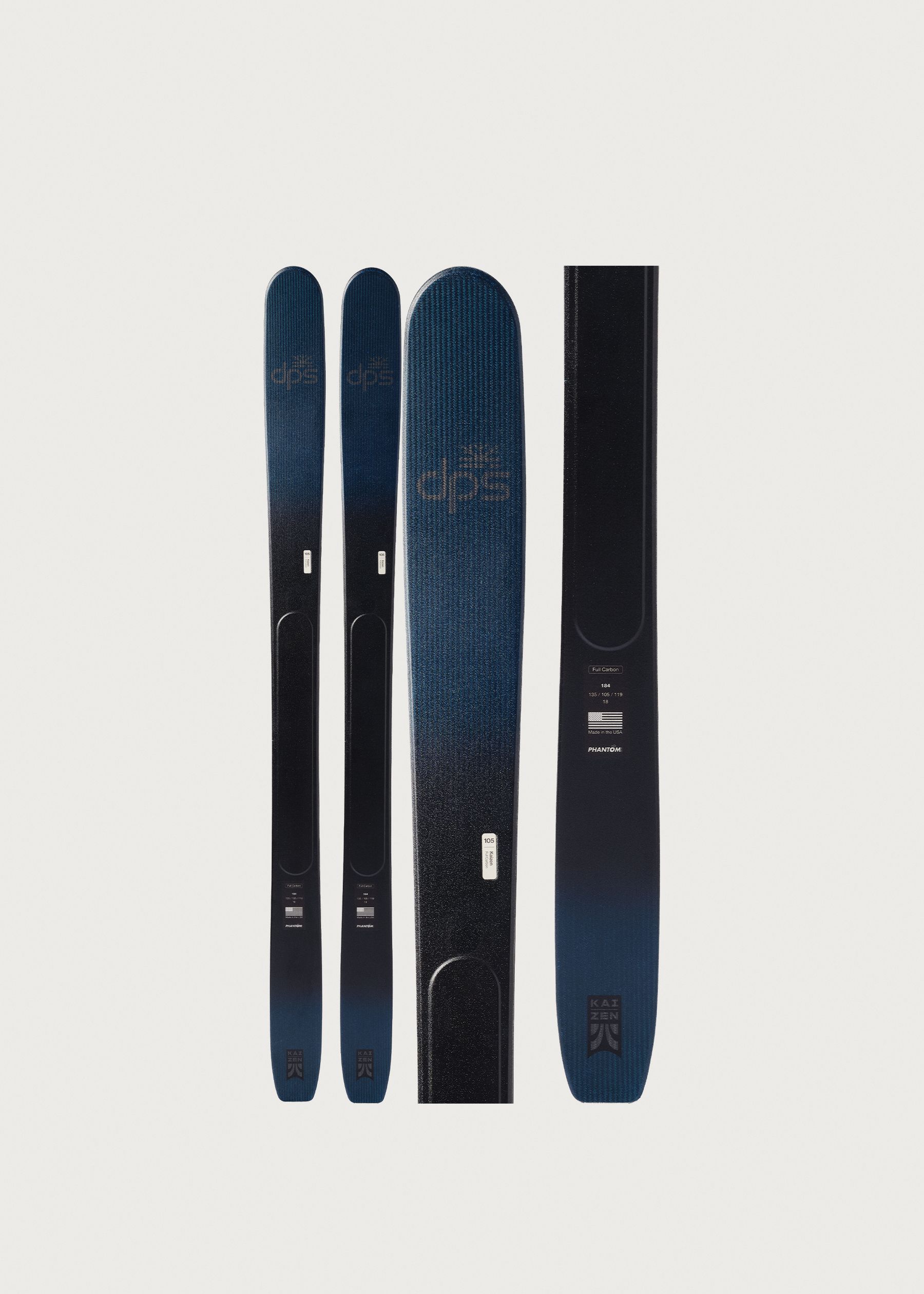 Image - 1 - Kaizen 105 Carbon Reveal Blue Skis