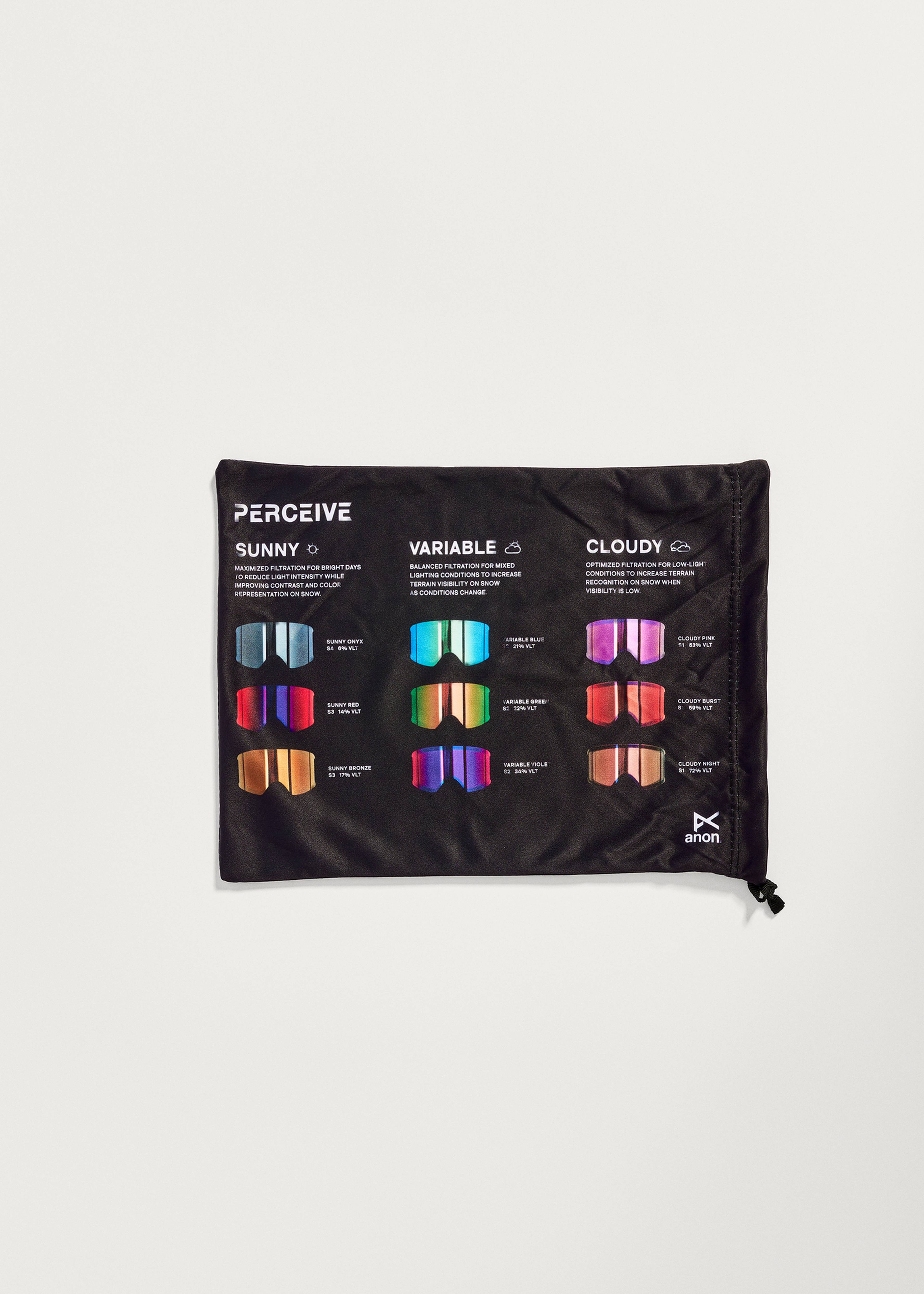 Anon Sync Black / Perceive Sunny Red + Perceive Cloudy Burst Goggles
