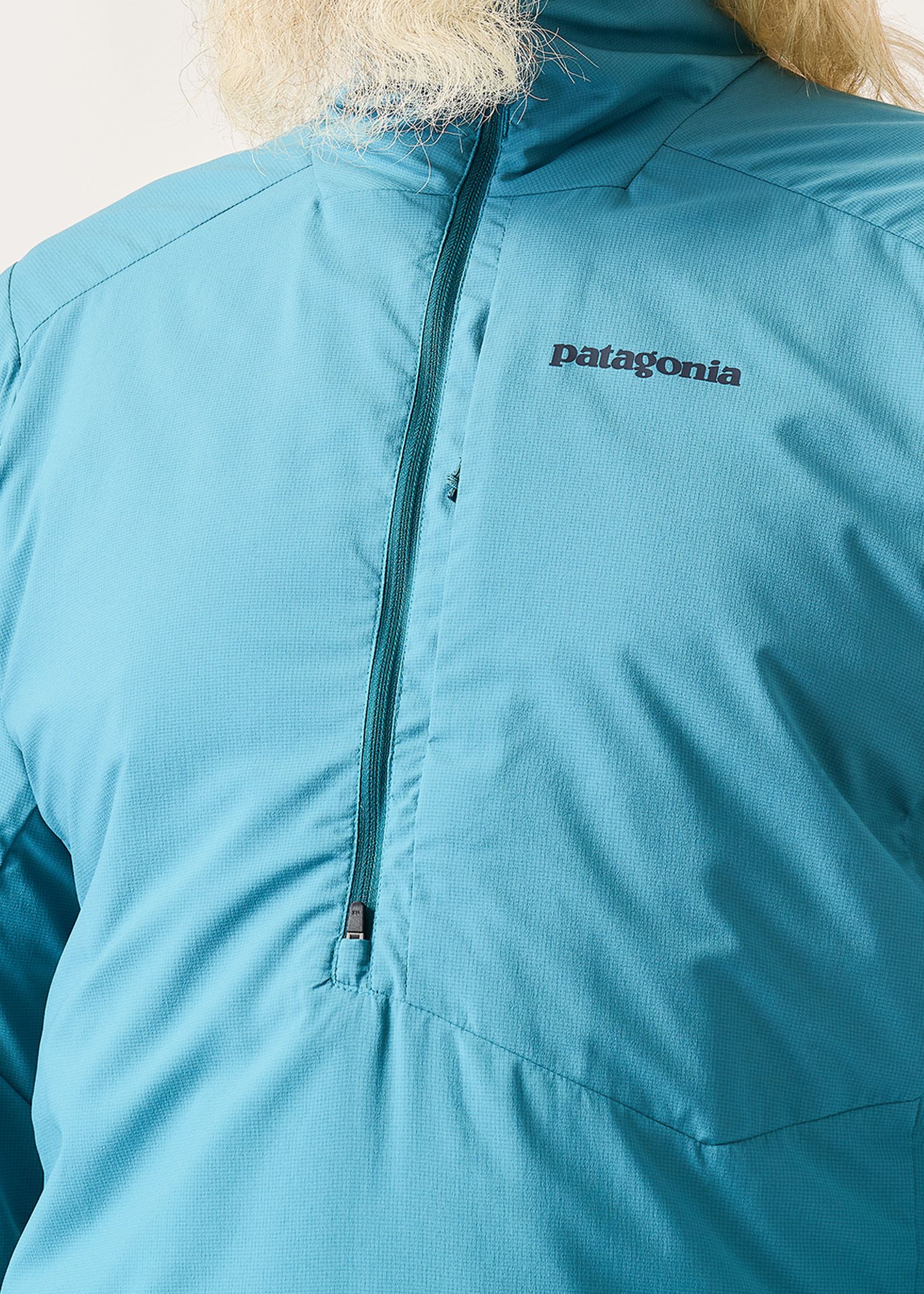 Two-way half zip  