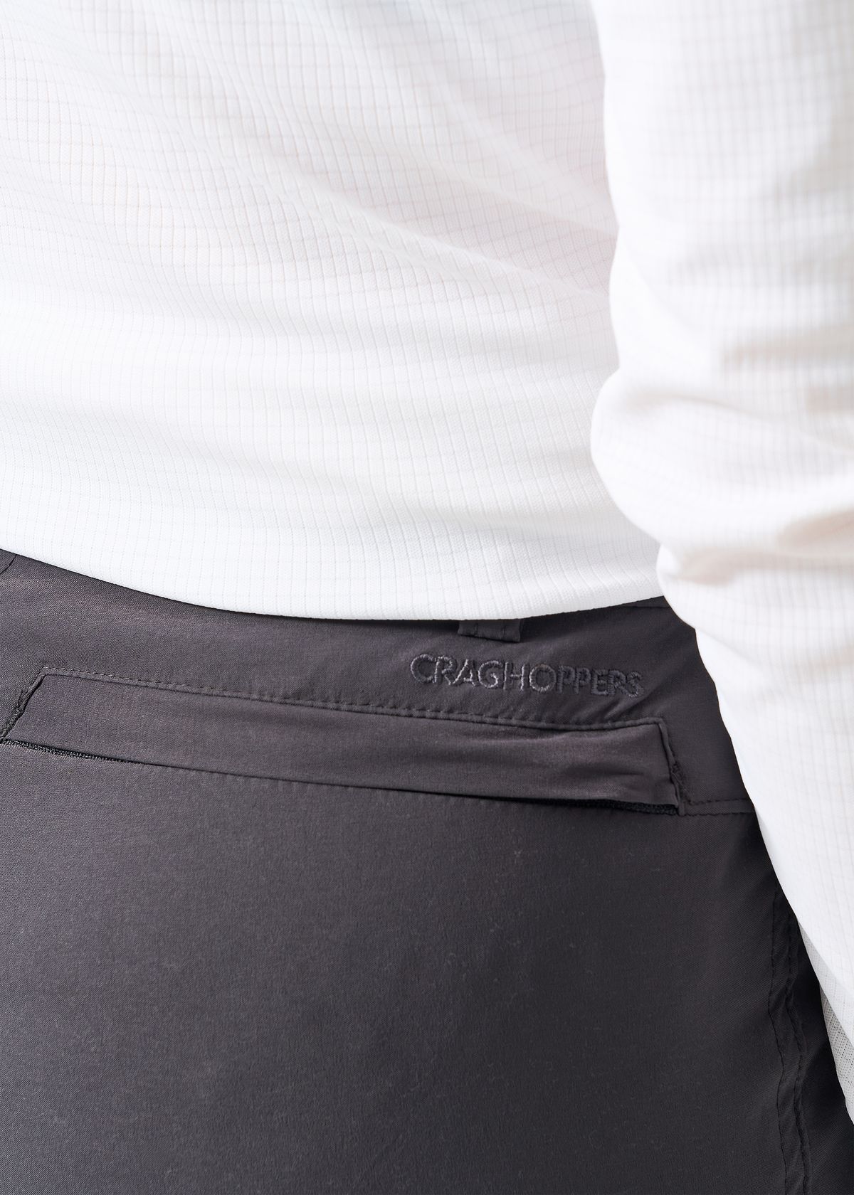 Rear zipped pocket