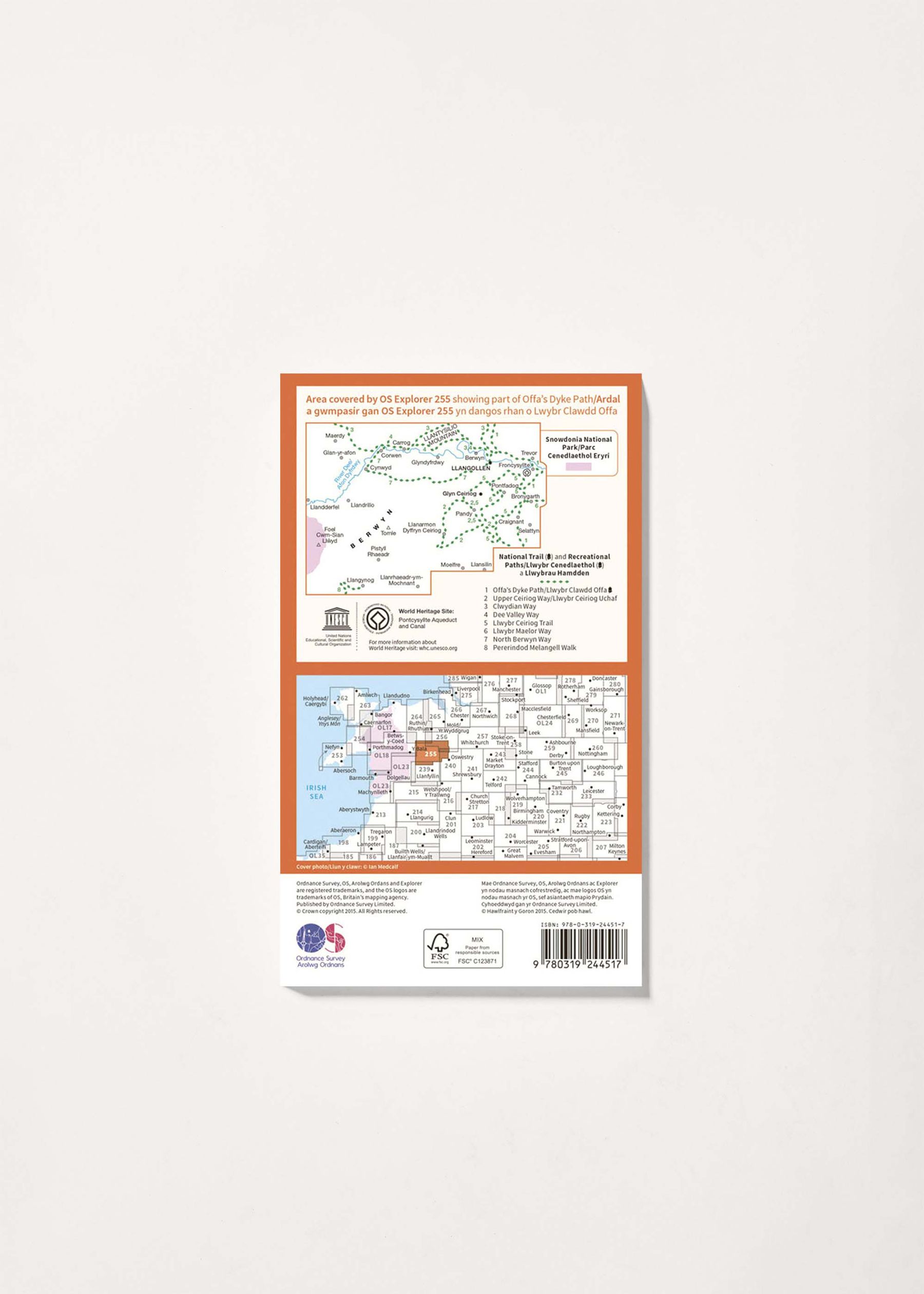 Image - 2 - Llangollen & Berwyn - OS Explorer 255 Map