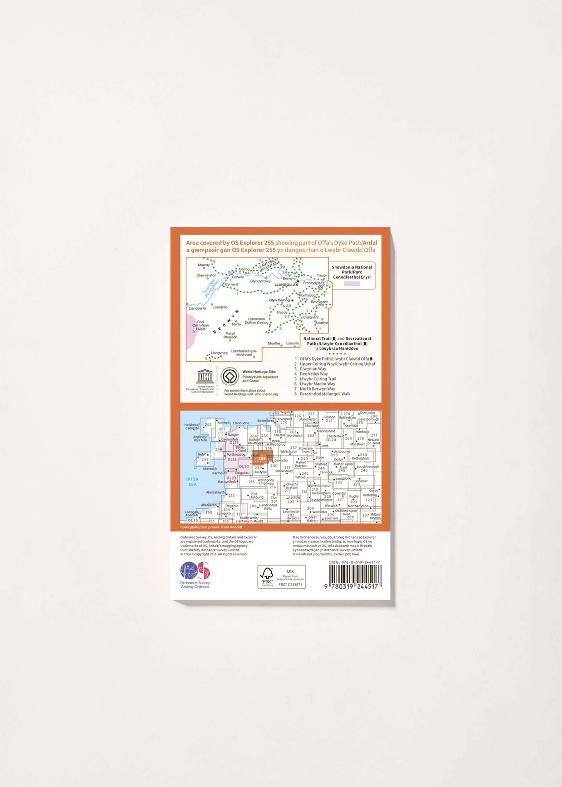 Image - 2 - Llangollen & Berwyn - OS Explorer 255 Map