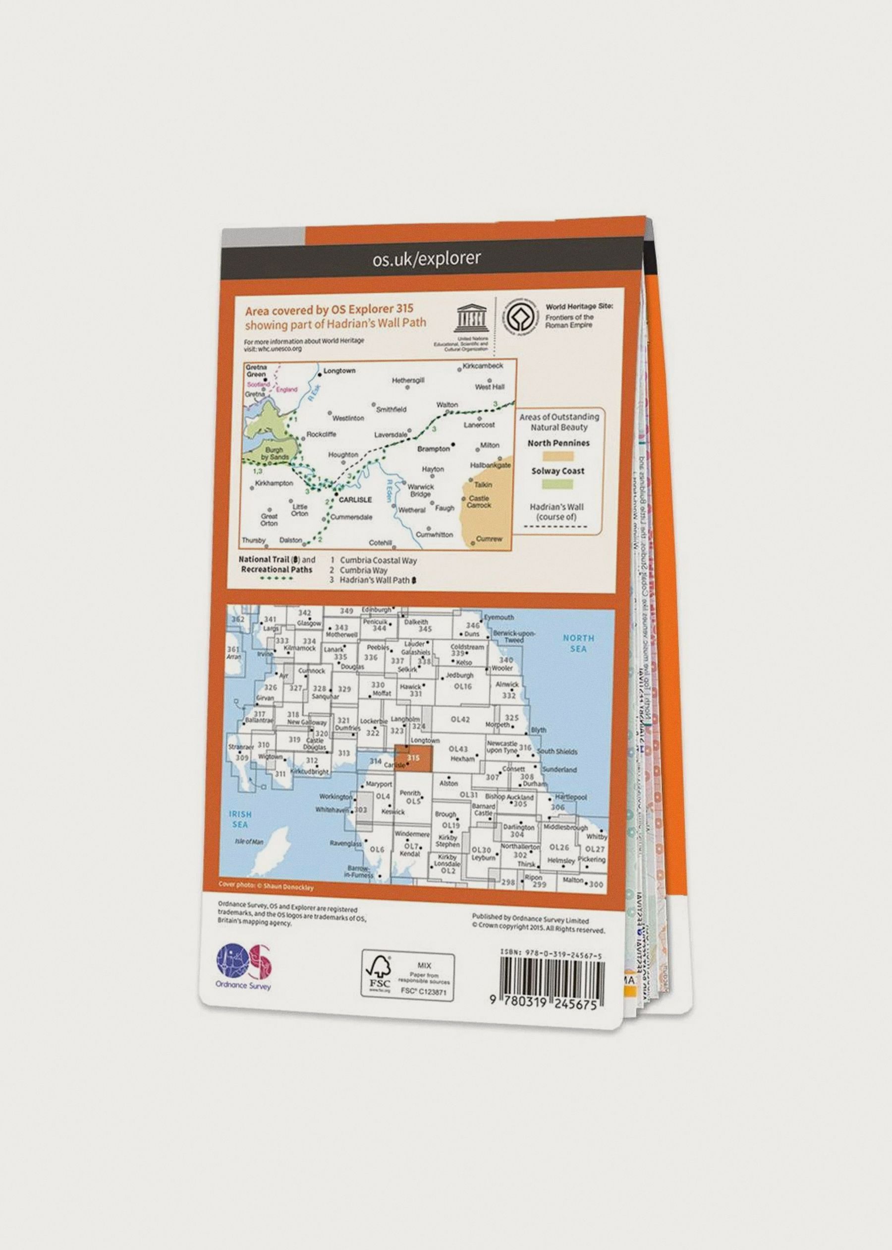 Image - 2 - Carlisle, Brampton, Longtown & Gretna Green - Explorer 315 Map