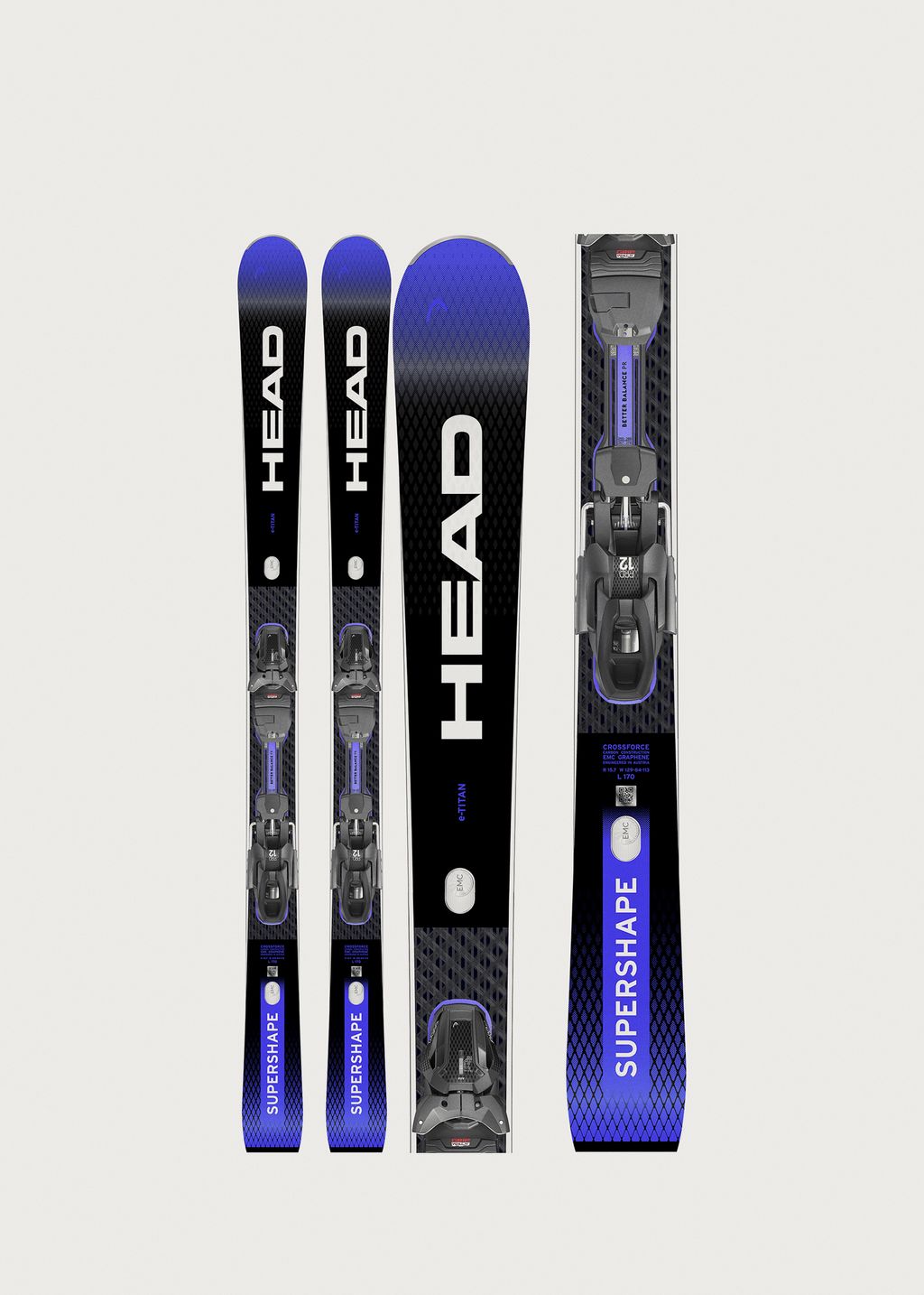 Head Supershape e-Titan Skis + PRD 12 GW Bindings