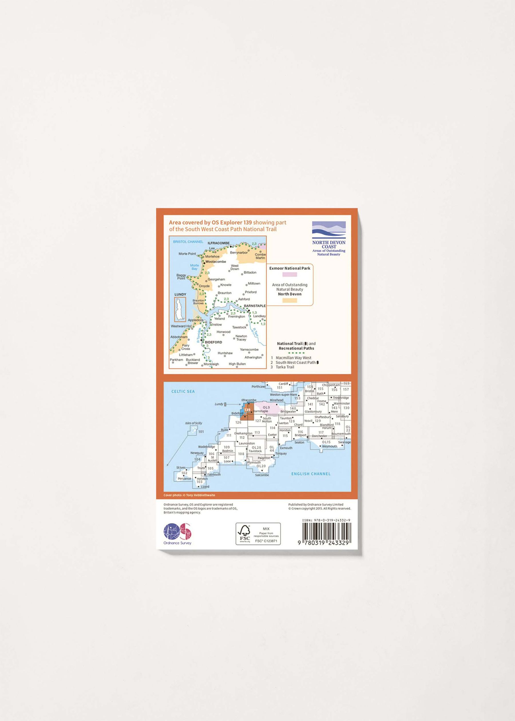 Image - 2 - Bideford, Ilfracombe & Barnstaple - OS Explorer 139 Map