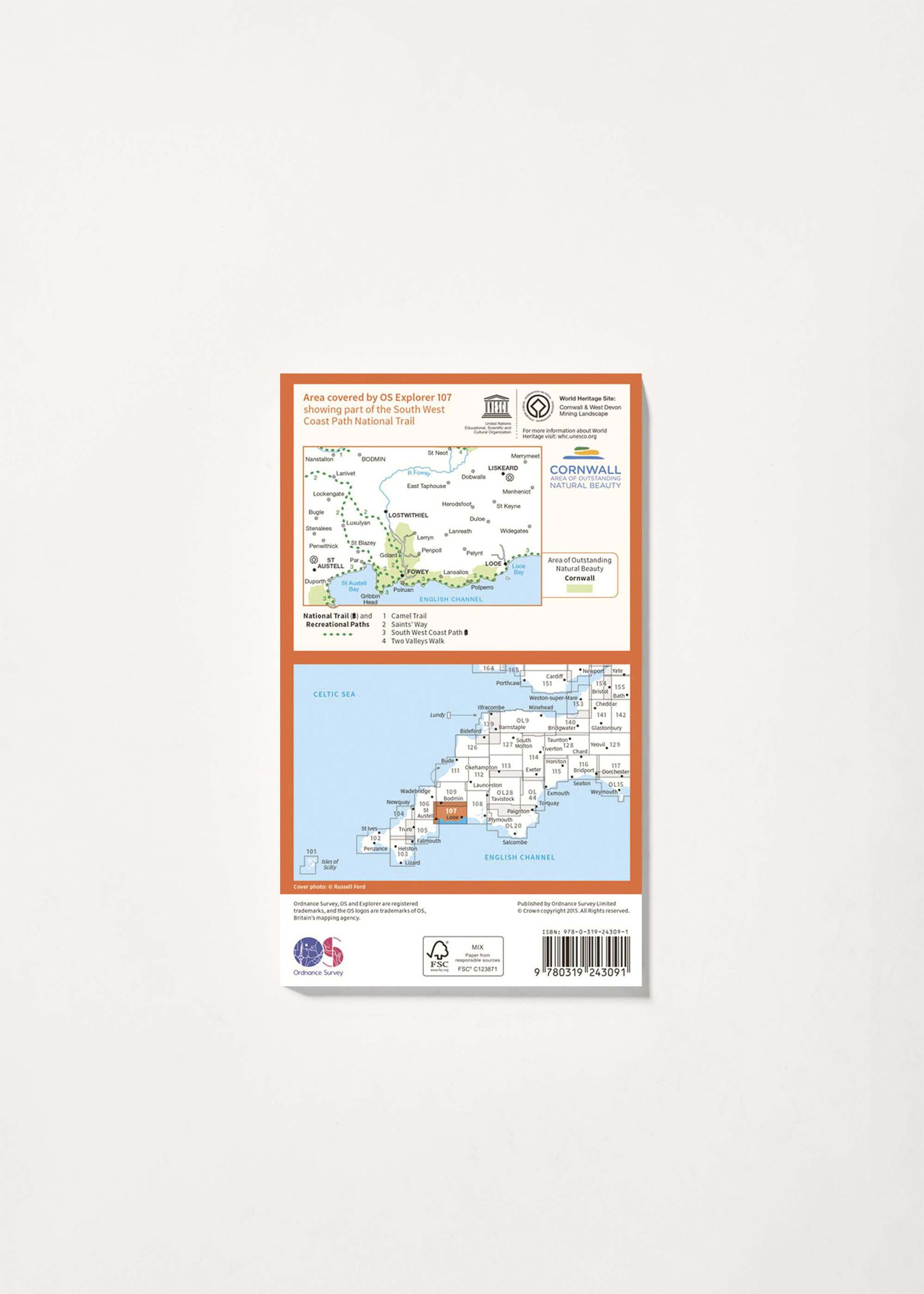 Image - 2 - St Austell, Liskeard, Fowey, Looe & Lostwithiel - OS Explorer 107 Map