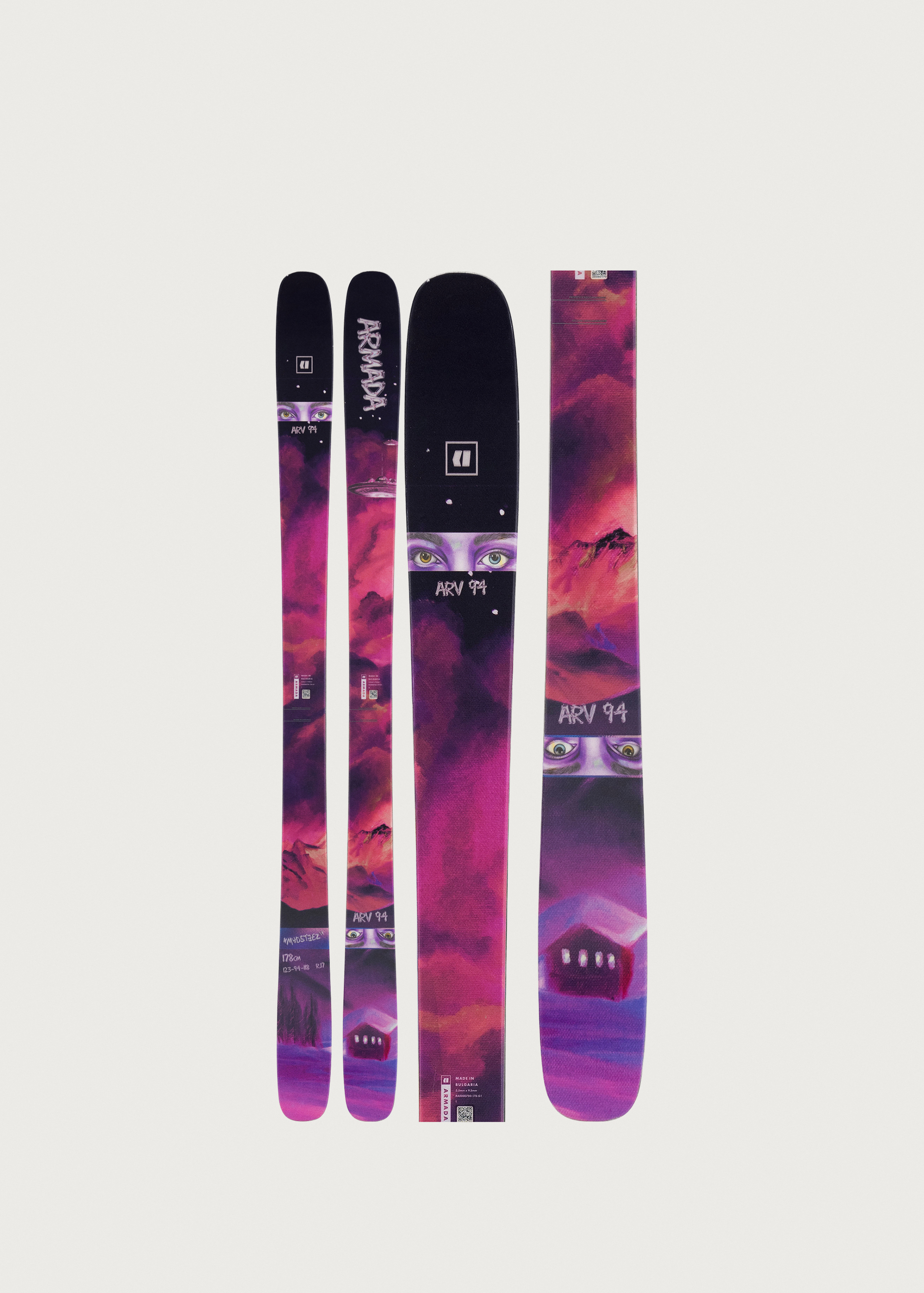 ARMADA arv94 171cmビンディング付き　スキー ブラック/パープル Armada ARV 94 Skis