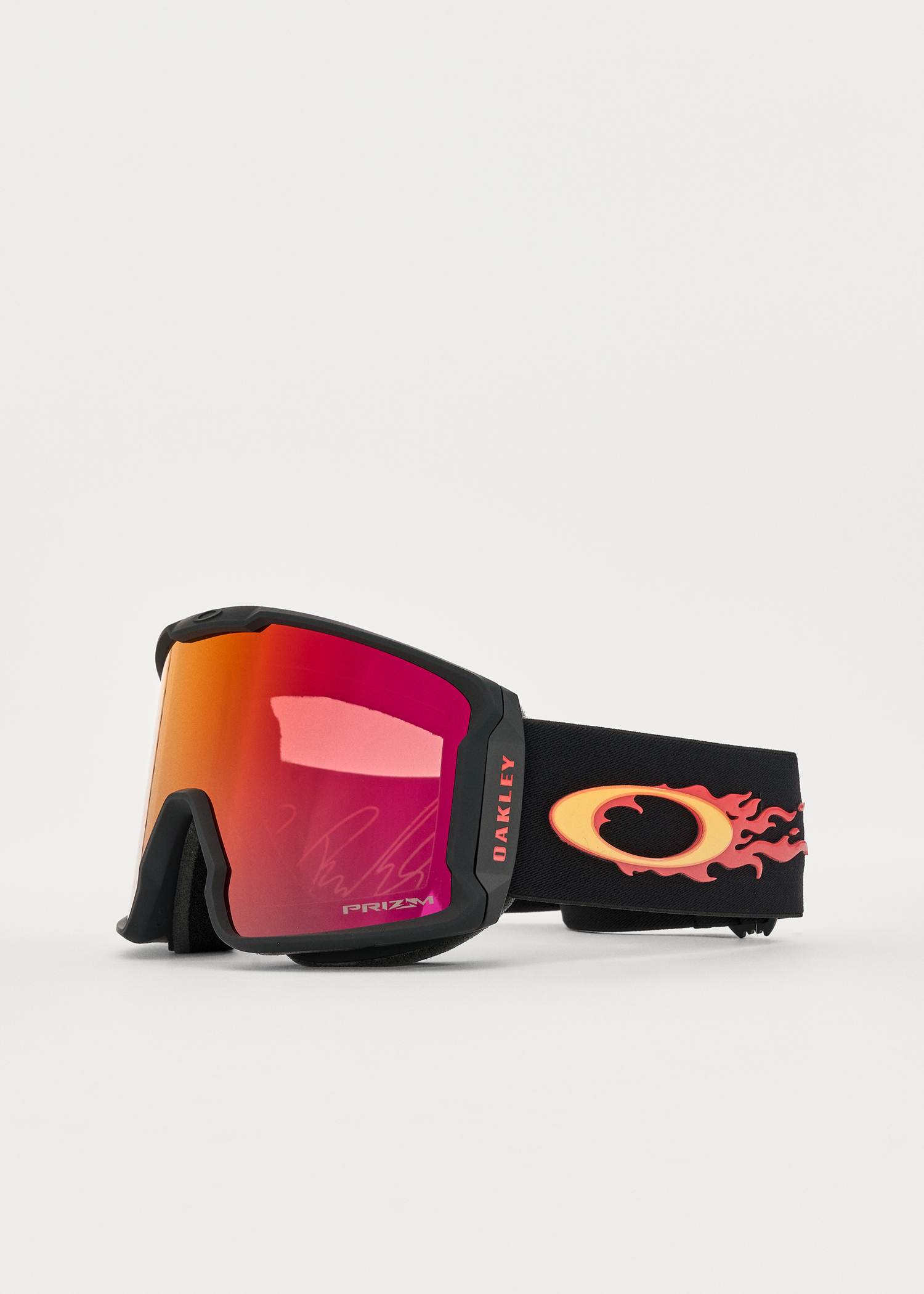 【美品】OAKLEY PRIZM Line Miner ケース付 New Oakley Line Miner Matte White with Prizm Rose Gold Large