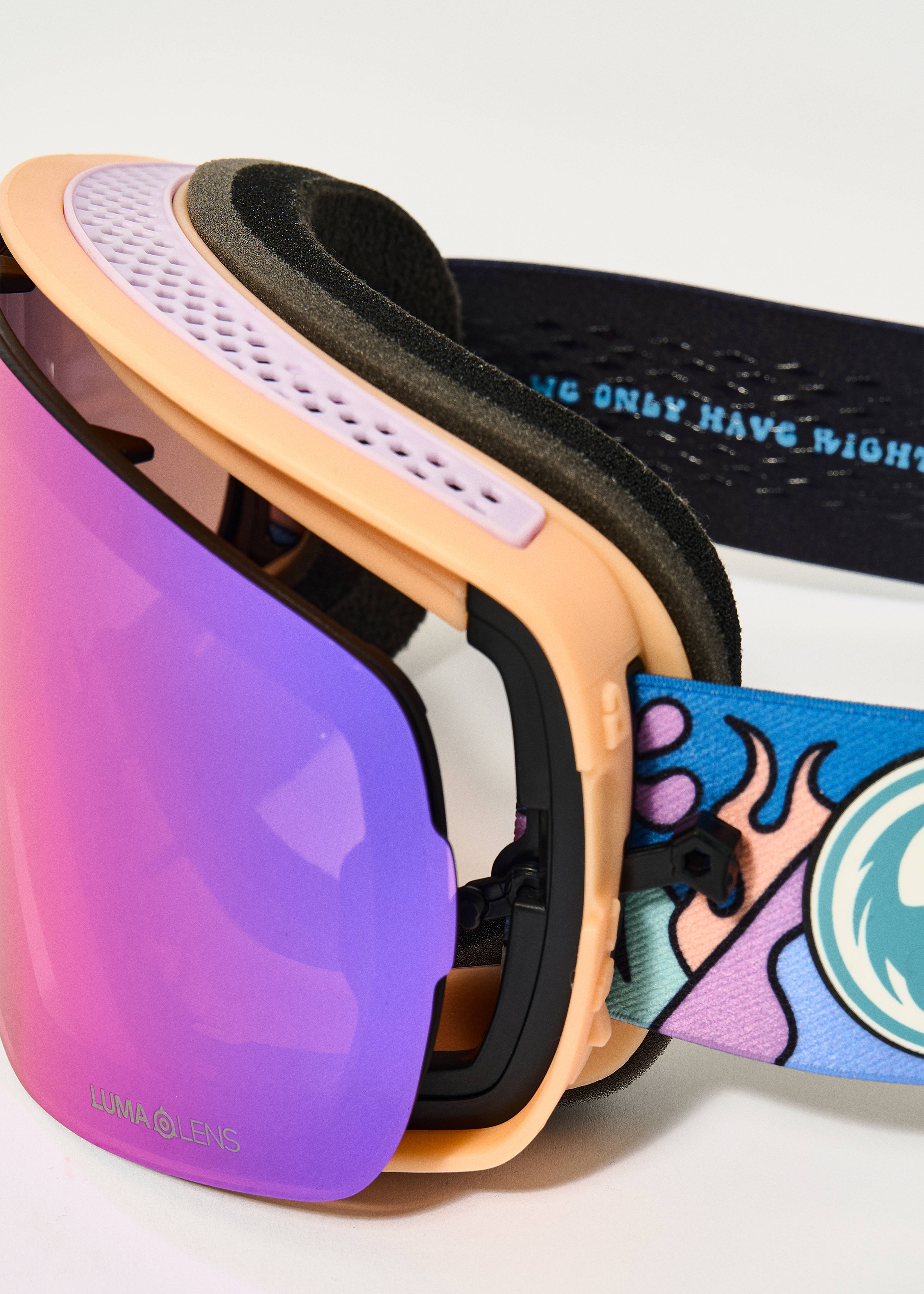 Dragon NFX2 Kimmy Fasani Signature / Lumalens Purple Ionized Goggles