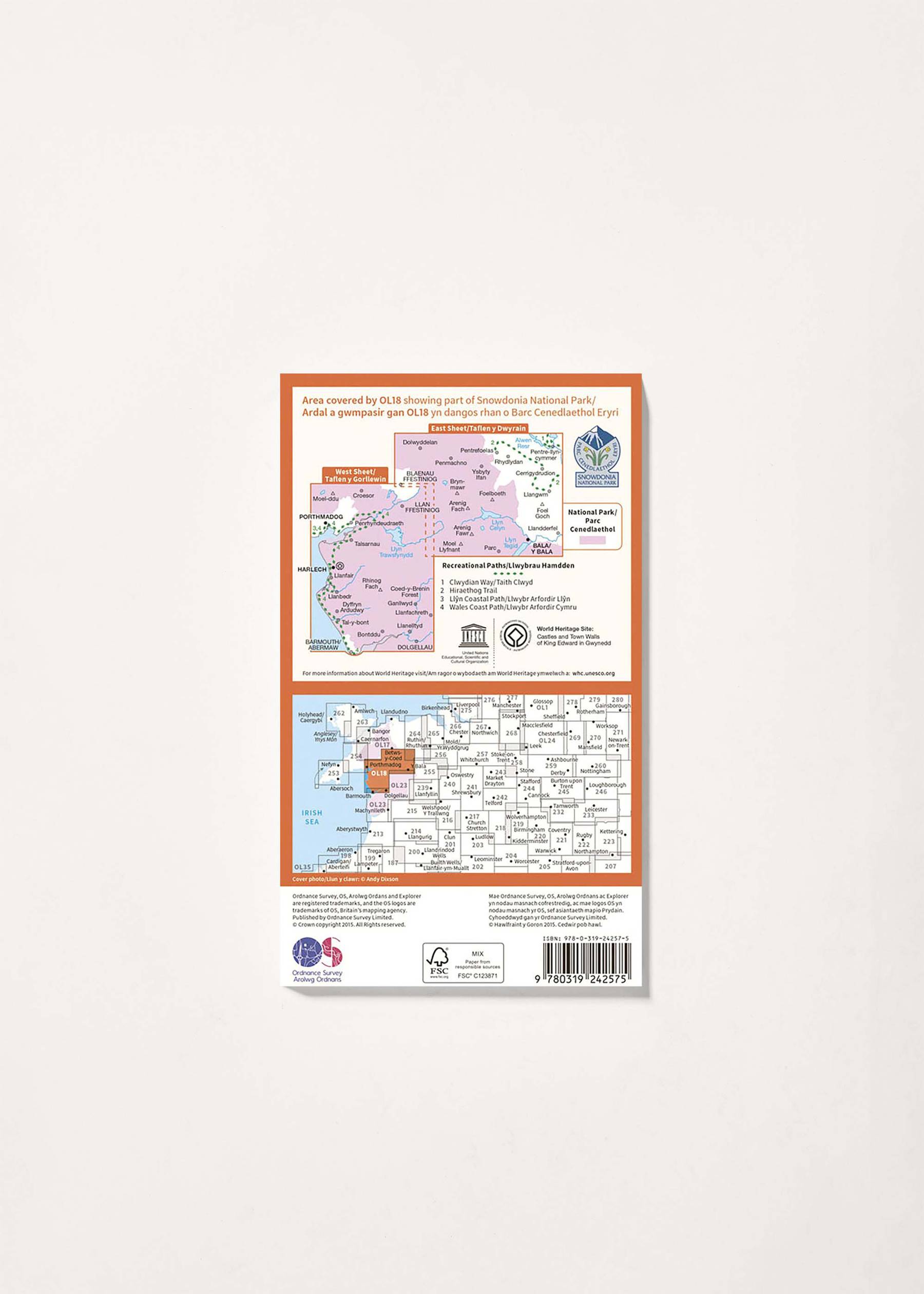 Image - 2 - Harlech, Porthmadog & Bala - OS Explorer OL18 Map