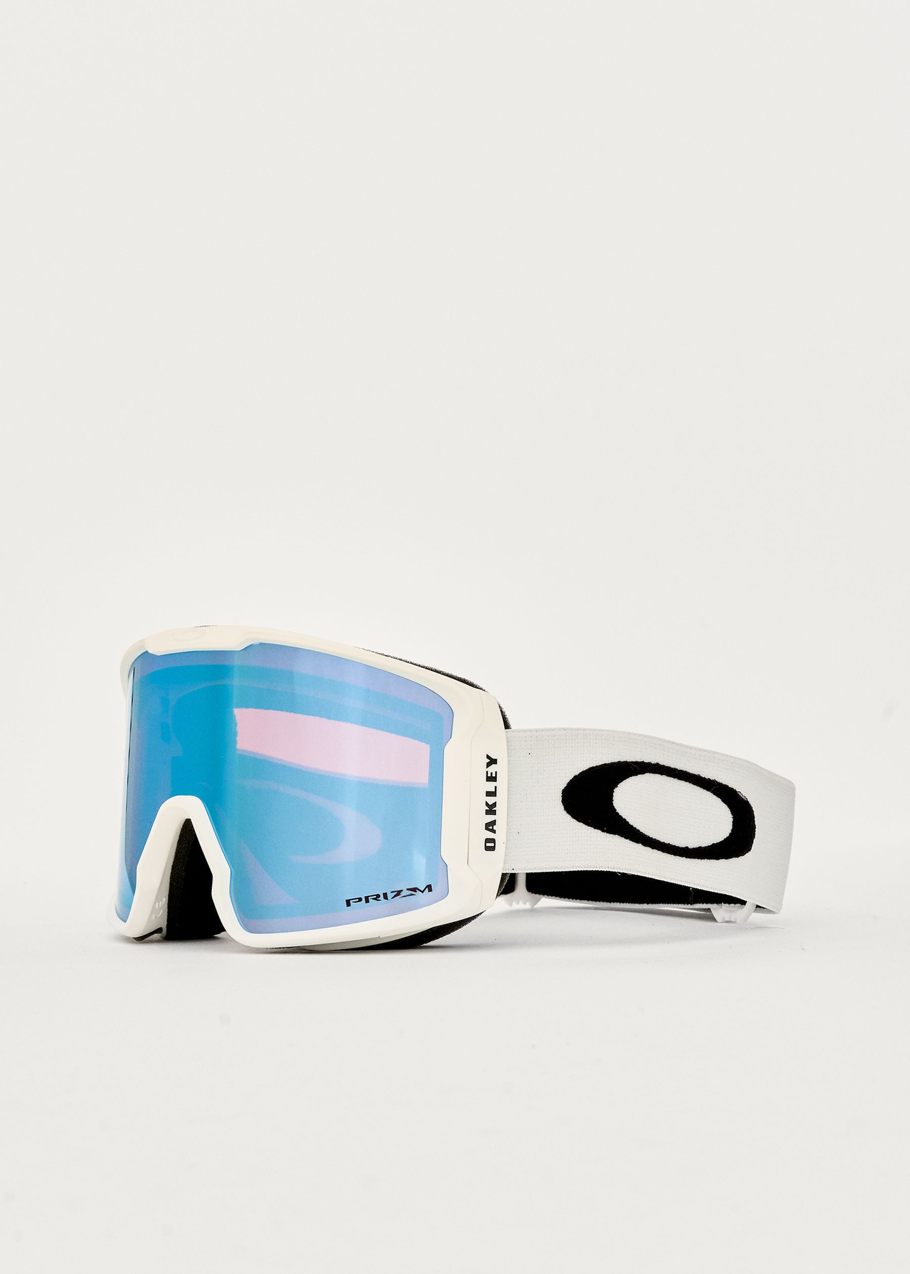 Image - 1 - Line Miner M Matte White / Prizm Sapphire Iridium Goggles