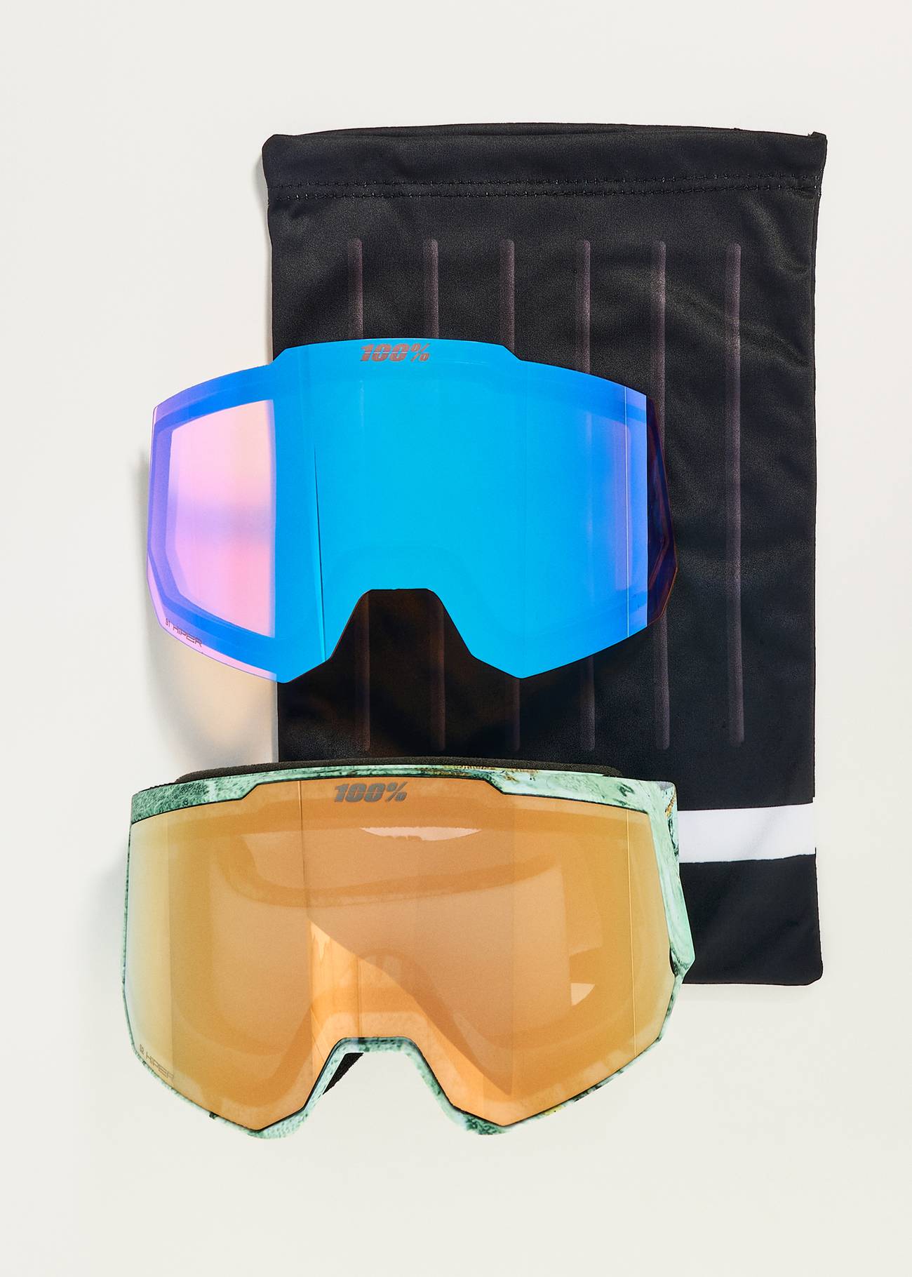 100Percent Snowcraft XL Fossil Express / HiPER Copper ML Mirror +