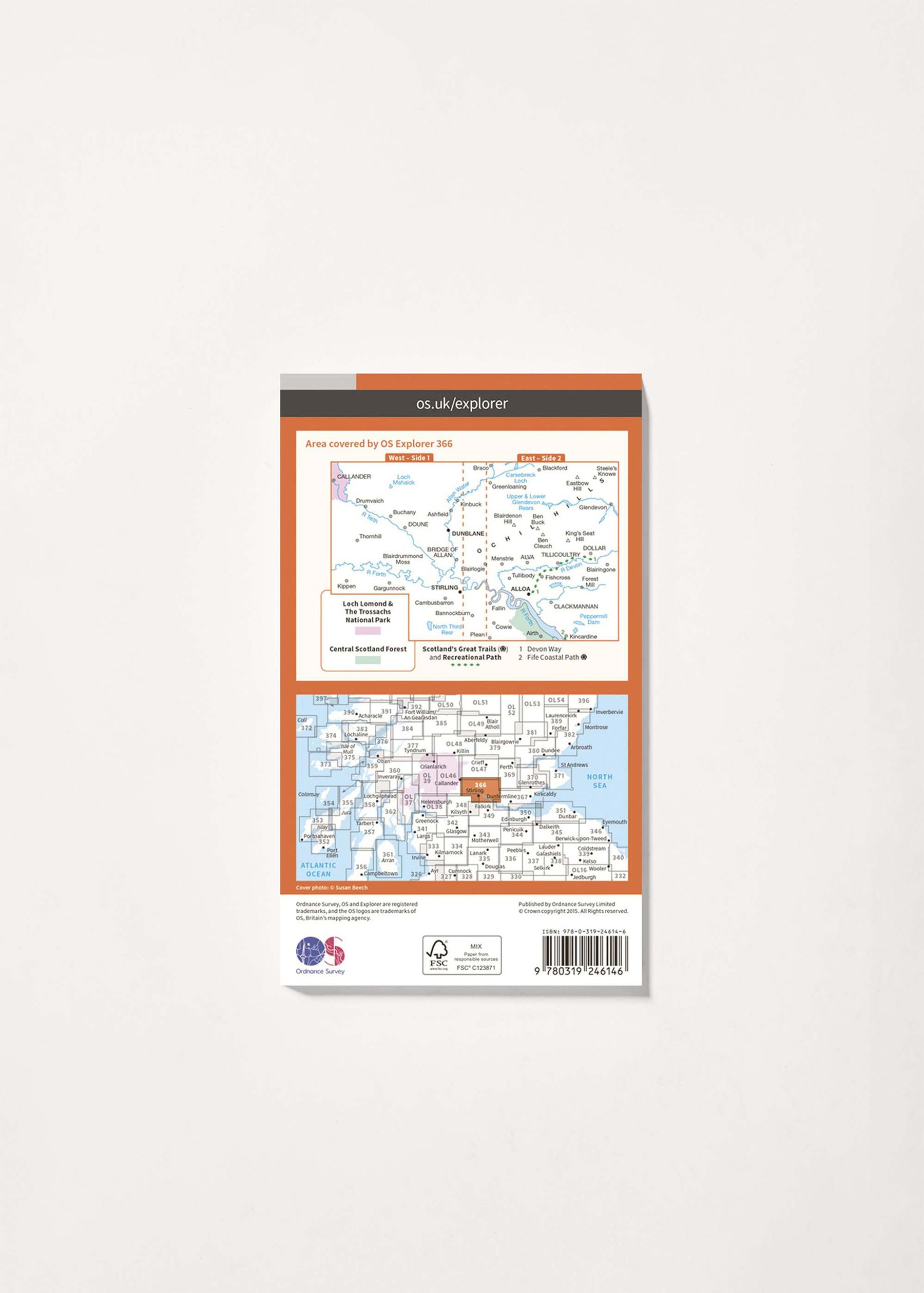 Image - 2 - Stirling & Ochil Hills West - OS Explorer 366 Map
