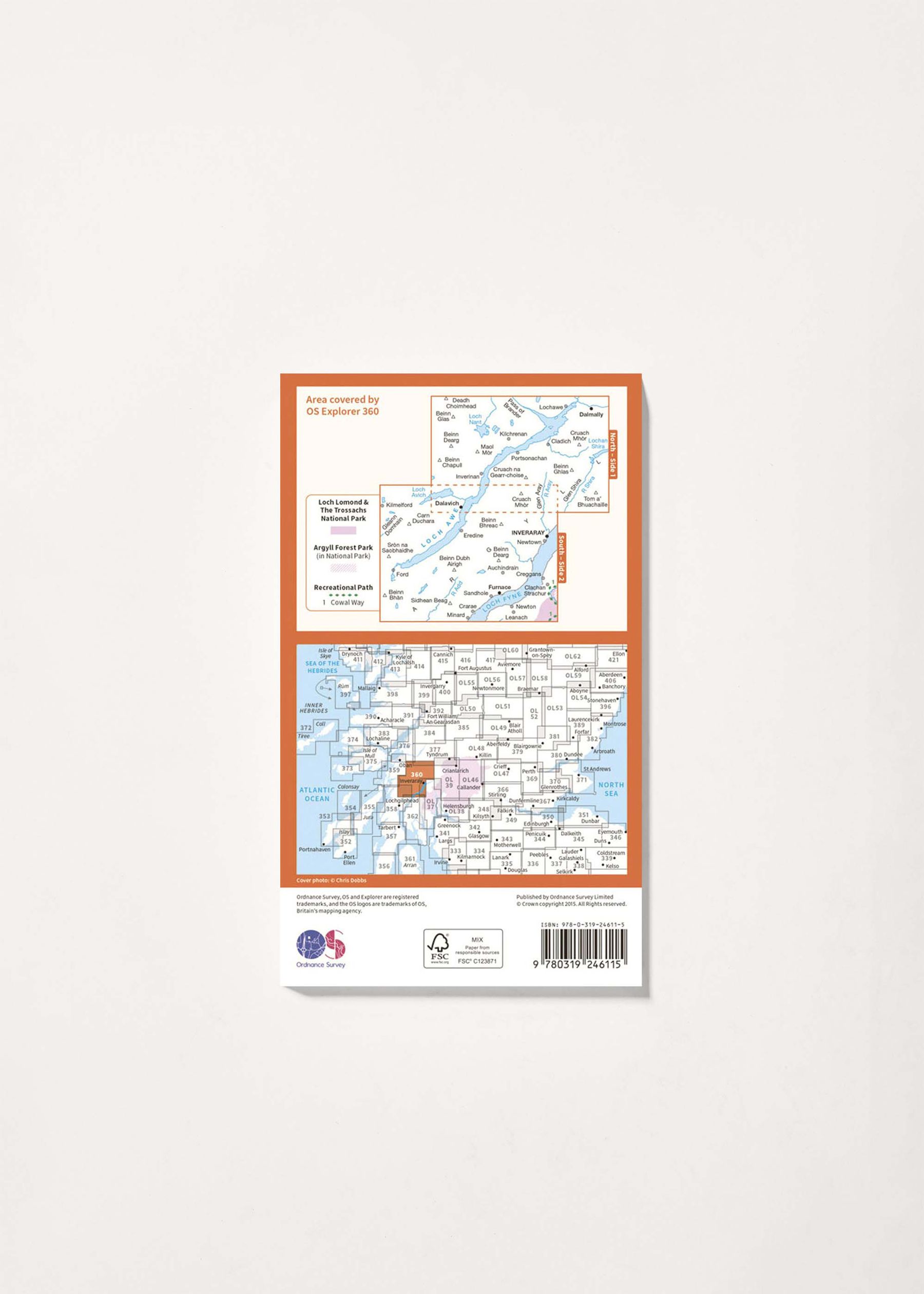 Image - 2 - Loch Awe & Inveraray - OS Explorer 360 Map