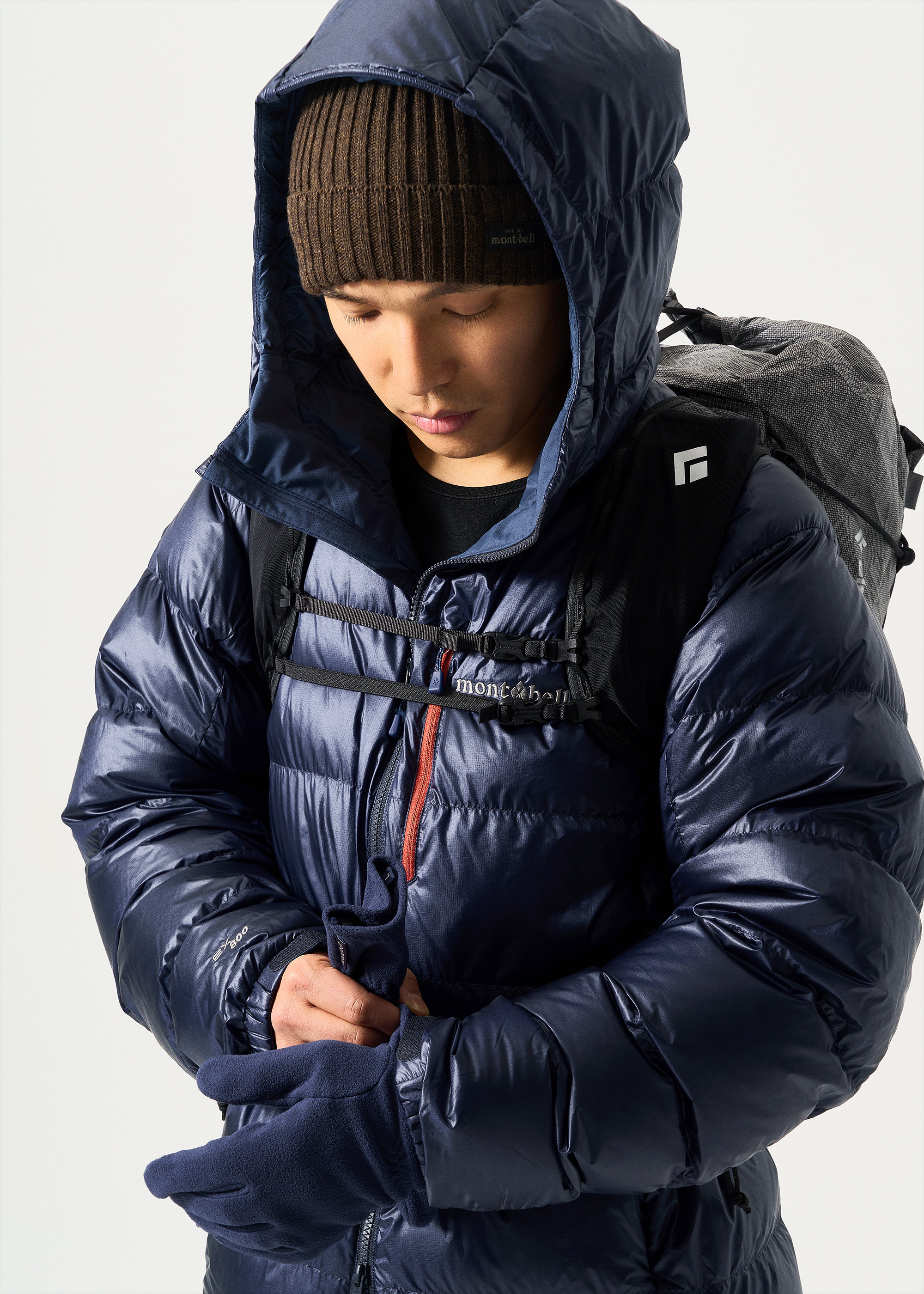 mont-bell Black Down Jacket Alpine Down Parka