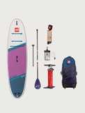 10.6 Ride Purple Inflatable Paddleboard Package - Hybrid Tough Paddle 22