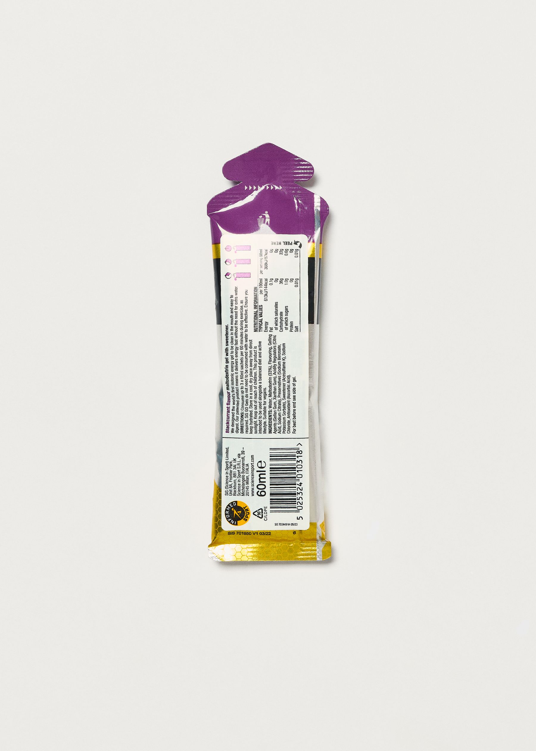 Image - 3 - GO Gel Isotonic - Blackcurrant Sports Nutrition