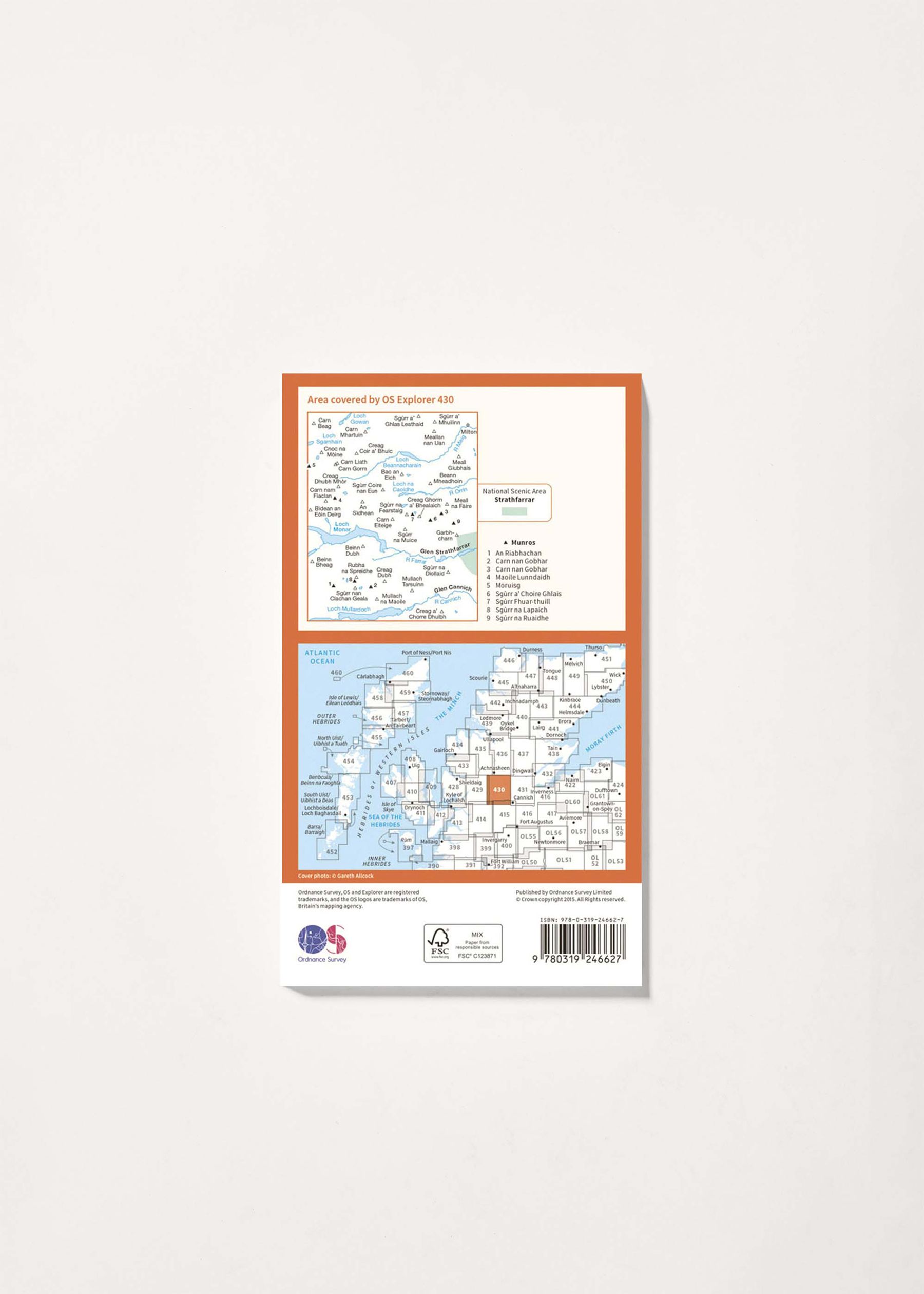 Image - 2 - Loch Monar, Glen Cannich & Glen Strathfarrar - OS Explorer 430 Map