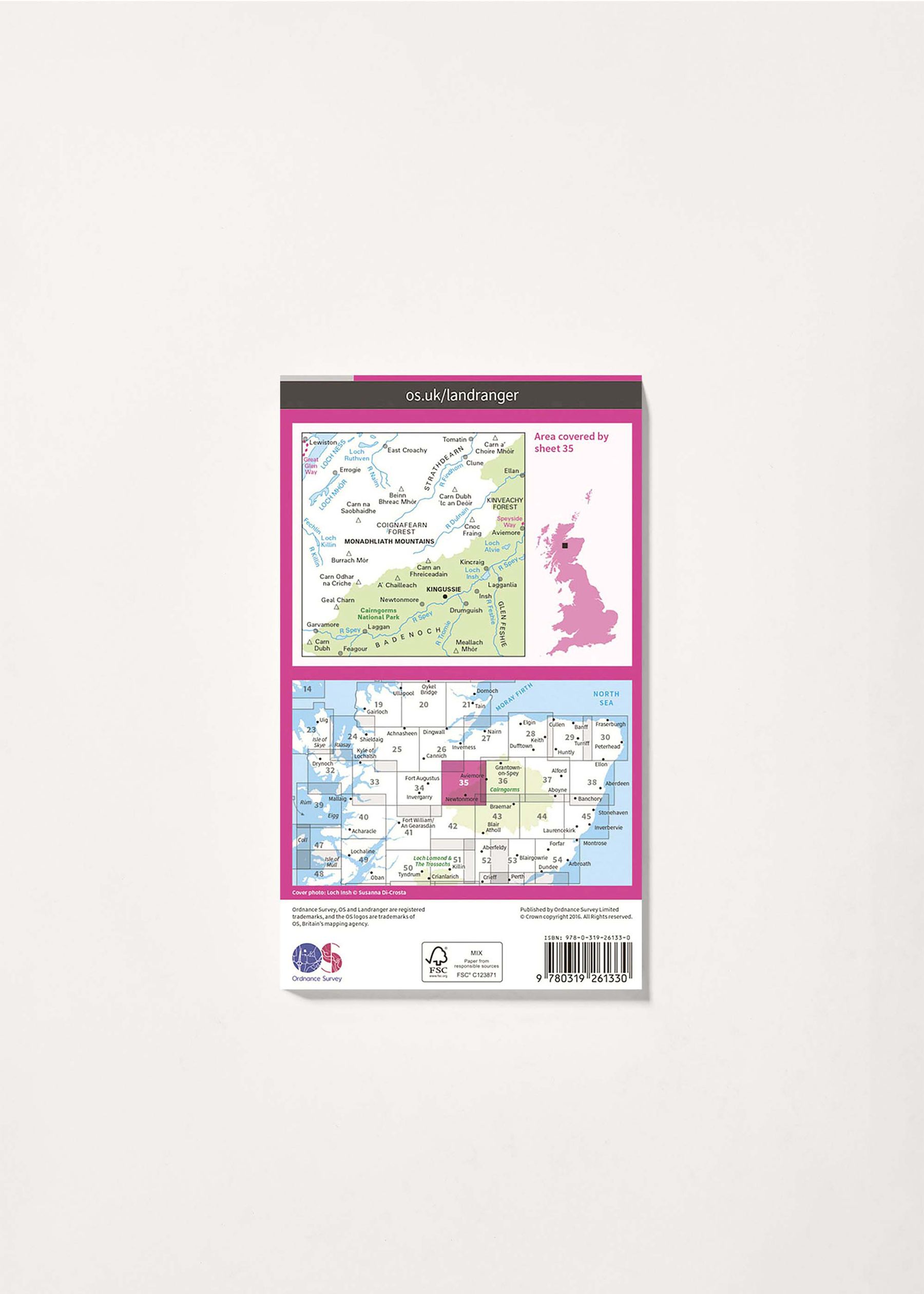 Image - 2 - Kingussie & Monadhliath Mountains - Landranger 35 Map