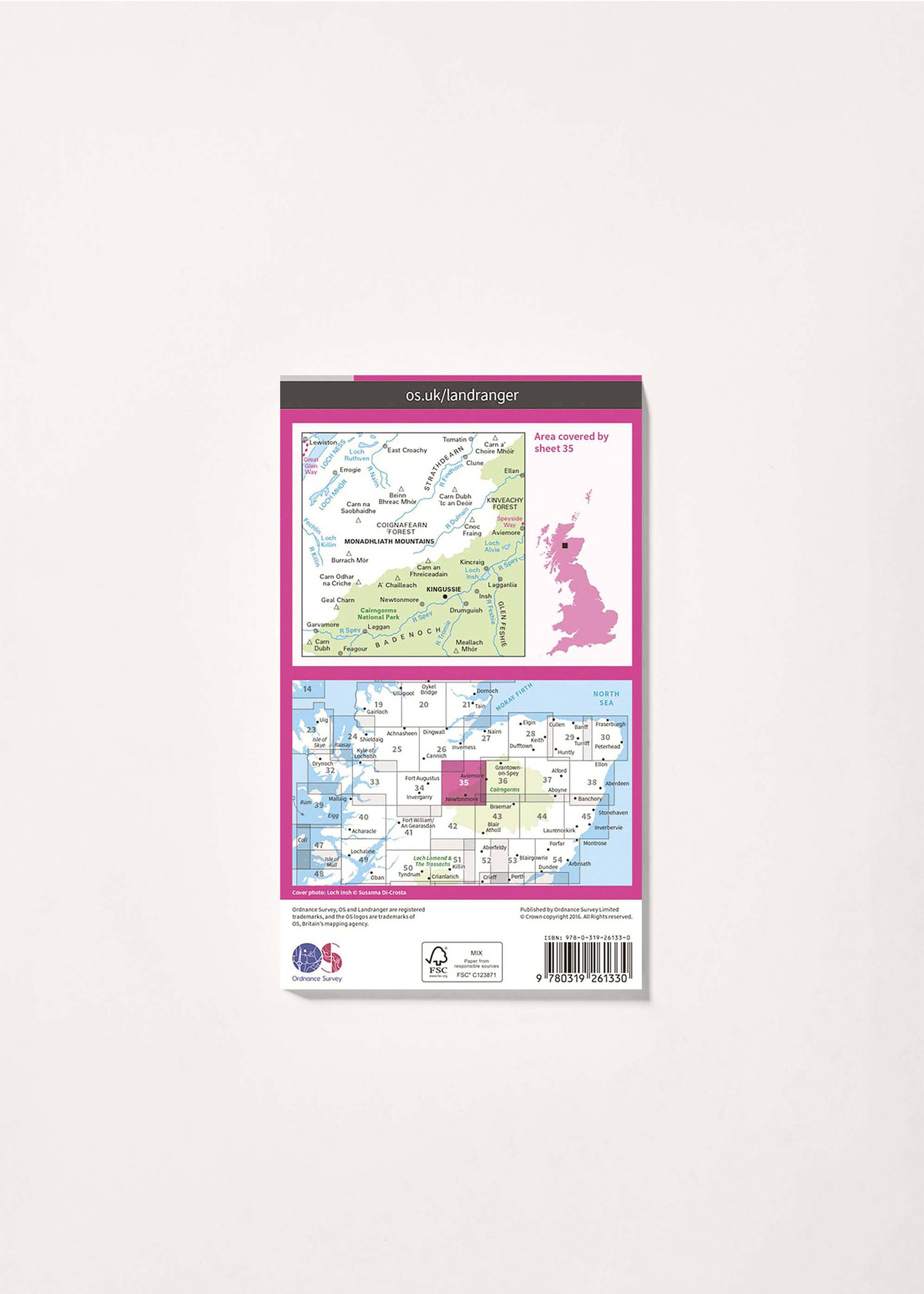 Image - 2 - Kingussie & Monadhliath Mountains - Landranger 35 Map