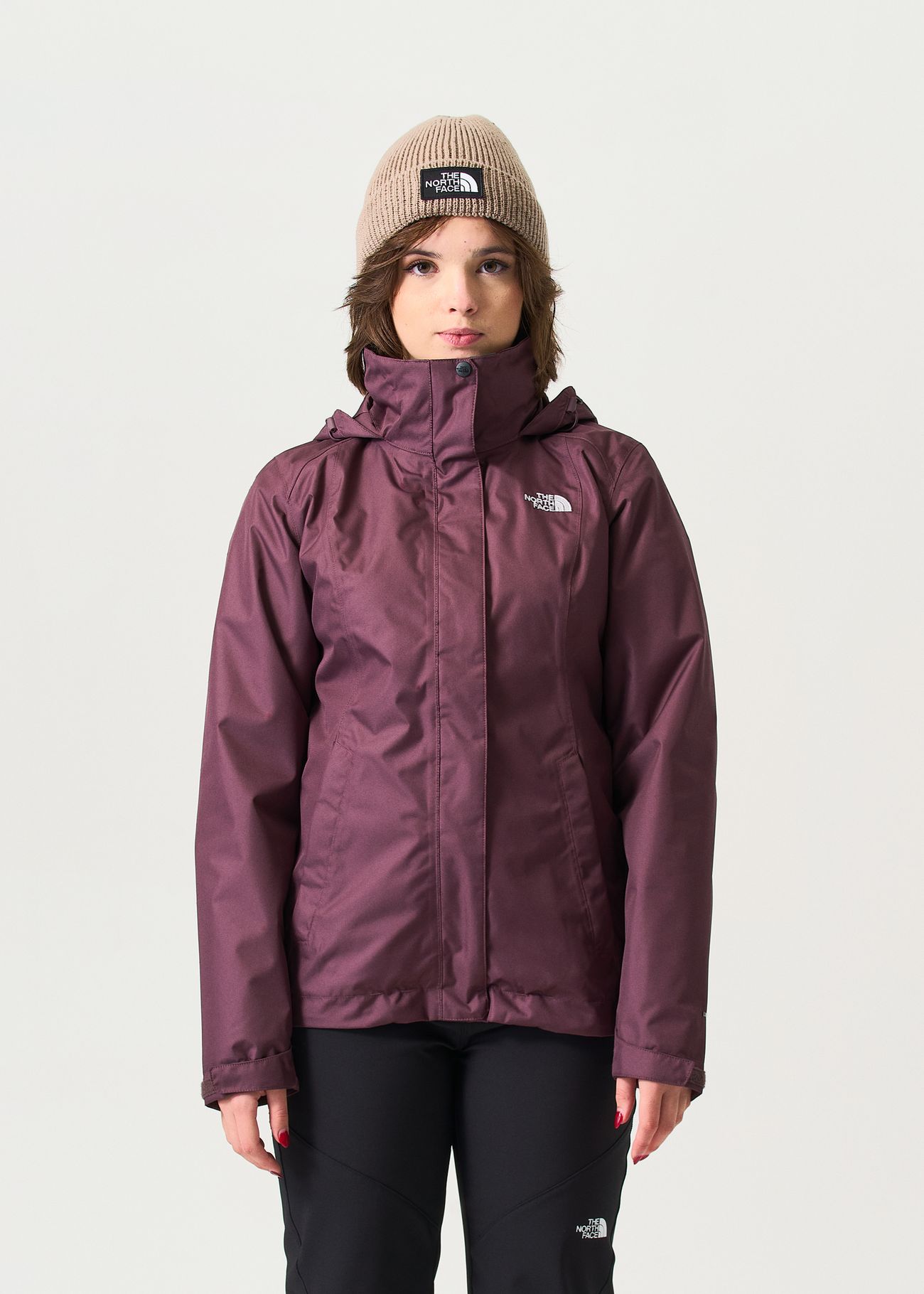 (取寄) ノースフェイス レディース エボリューション エンブロイダー オーバーサイズ クルー The North Face women Evolution Embroidered Oversized Crew Mars Dust The North Face Evolve II Triclimate Jacket