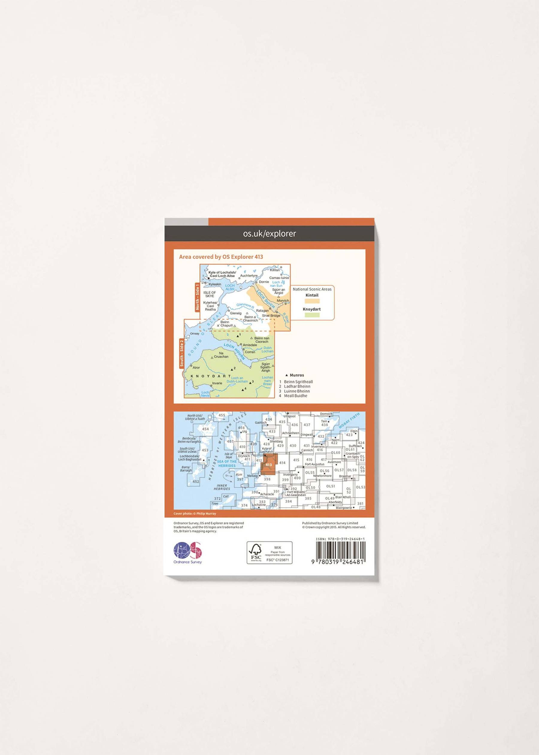 Image - 2 - Knoydart, Loch Hourn & Loch Duich - OS Explorer 413 Map