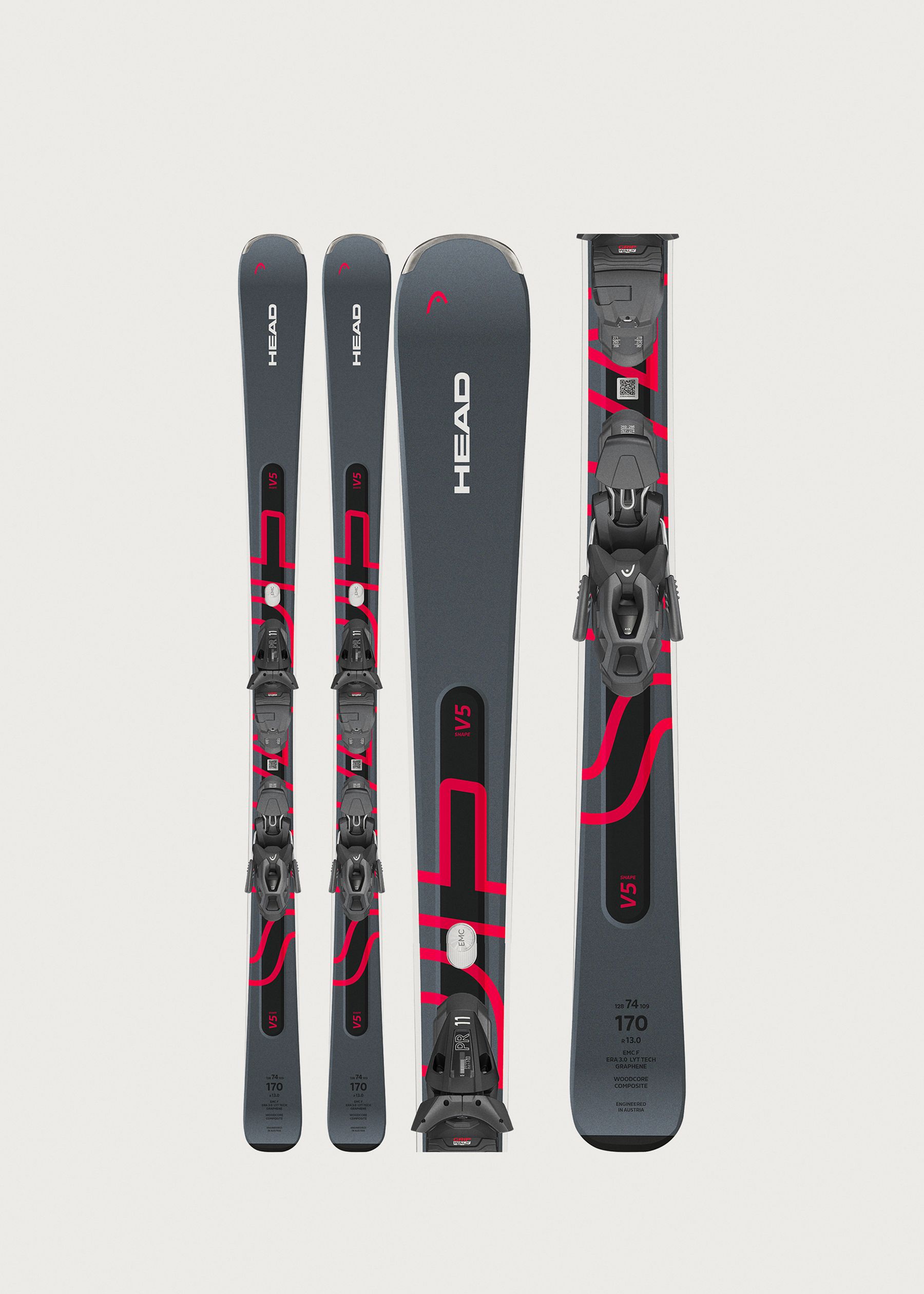 Head Shape e.V5 Skis + PR 11 GW Bindings
