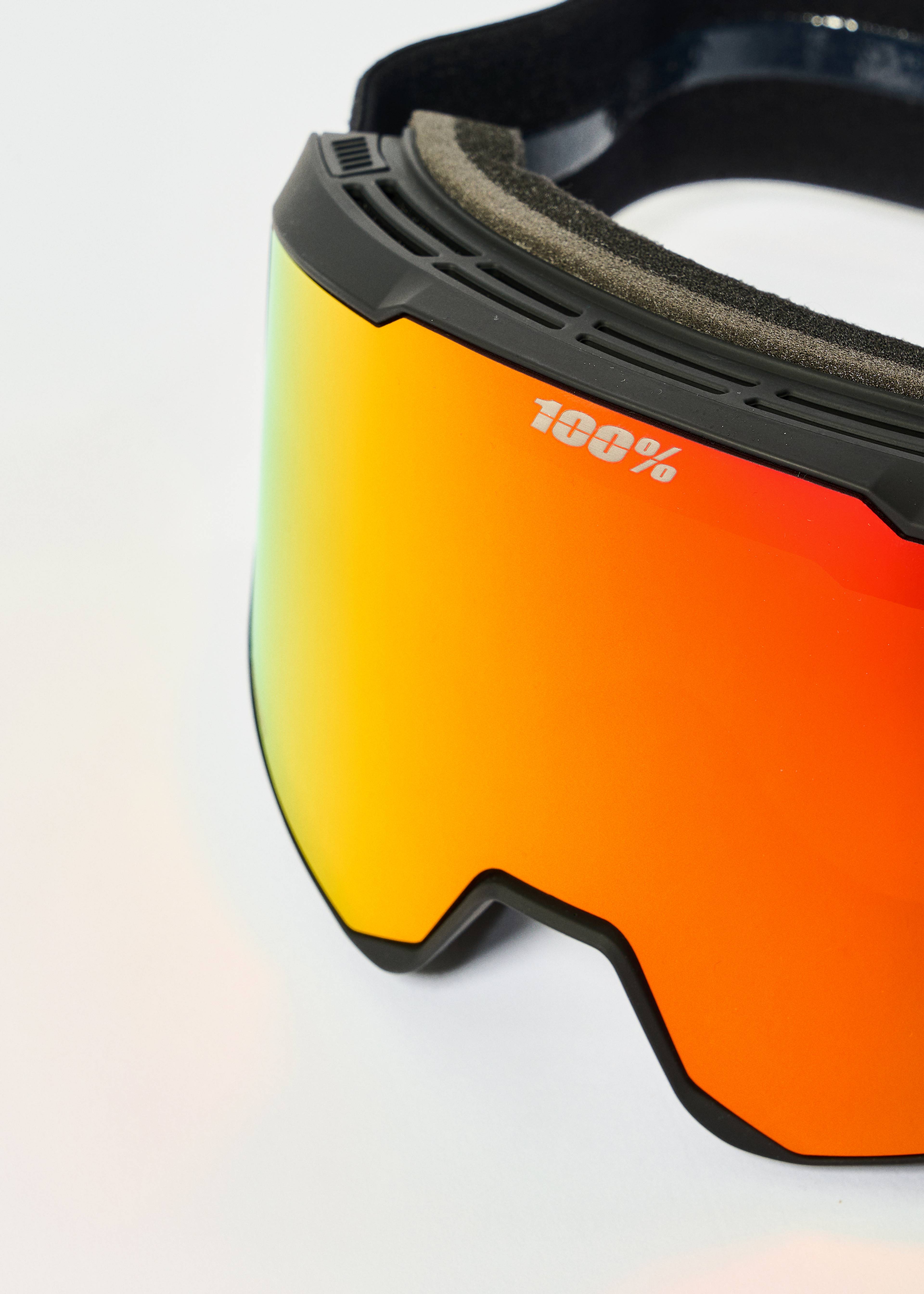 100Percent Snowcraft XL Essentail Black / HiPER Vermillion Red ML
