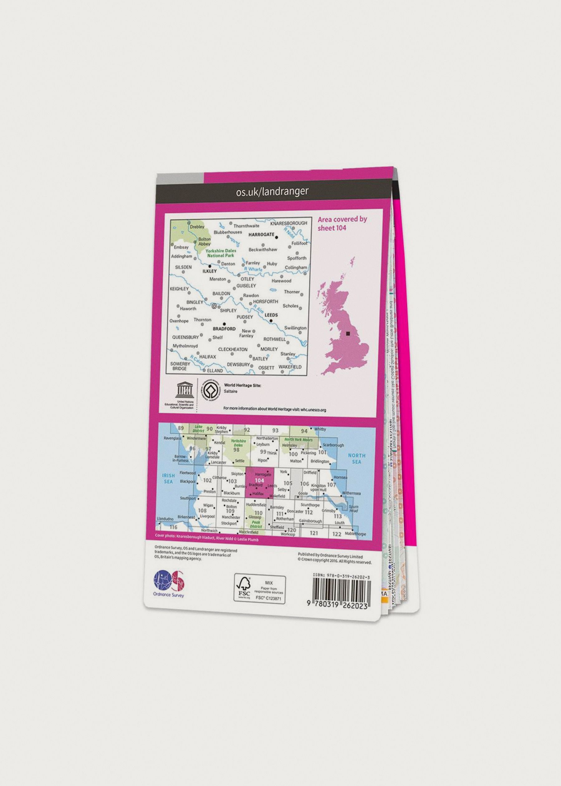 Image - 2 - Leeds, Bradford, Harrogate & Ilkley - Landranger 104 Map