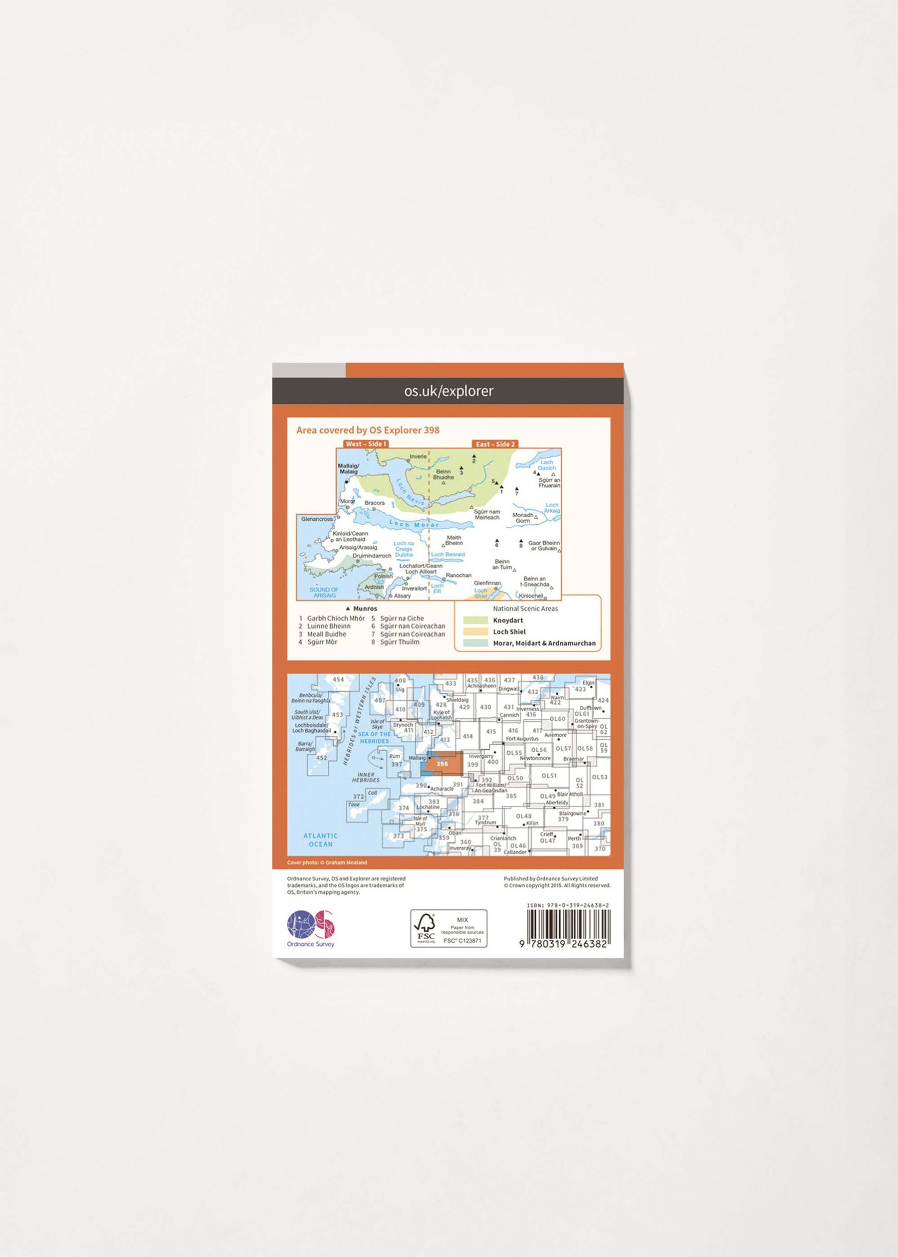 Image - 2 - Loch Morar & Mallaig - OS Explorer 398 Map