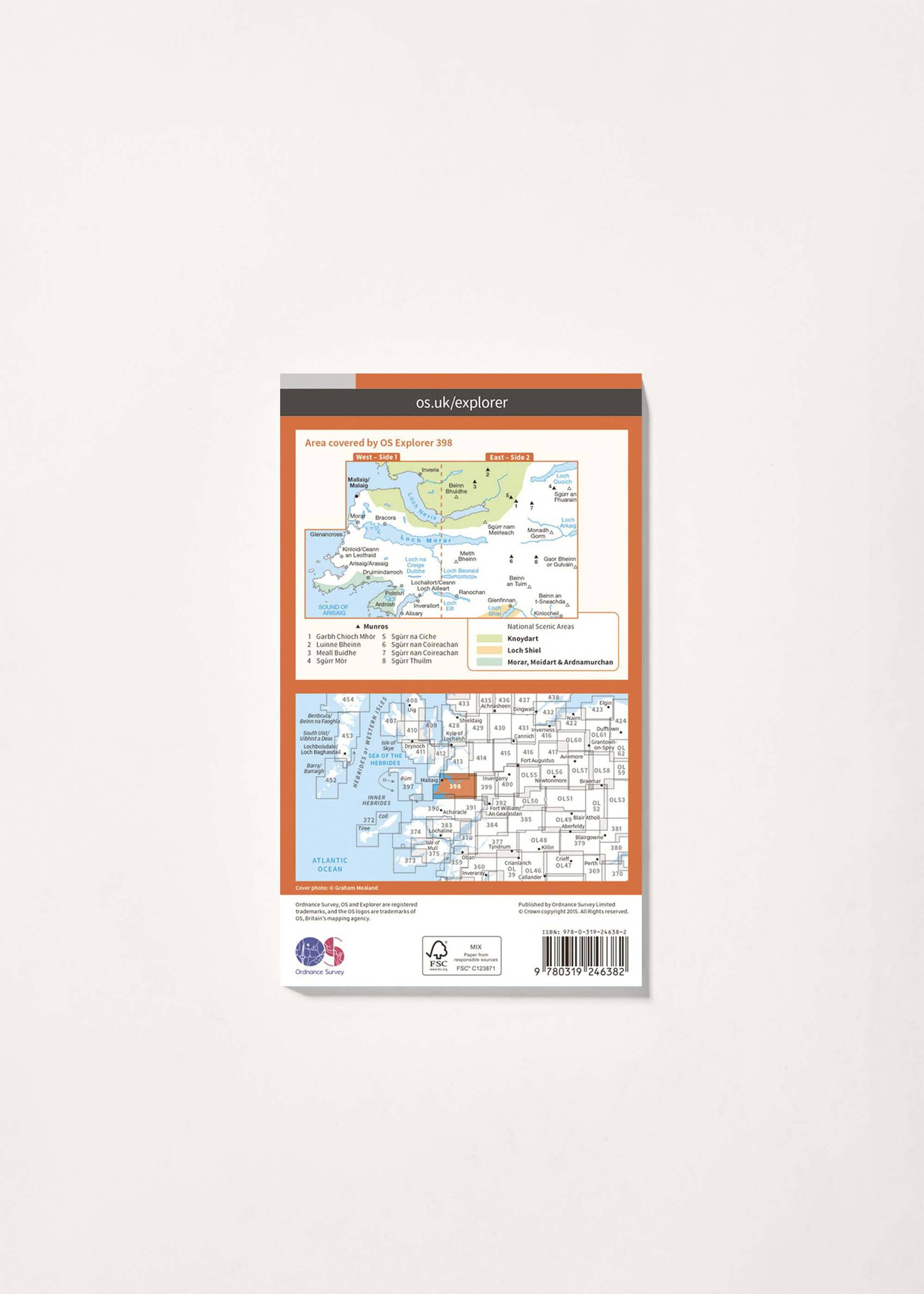 Image - 2 - Loch Morar & Mallaig - OS Explorer 398 Map
