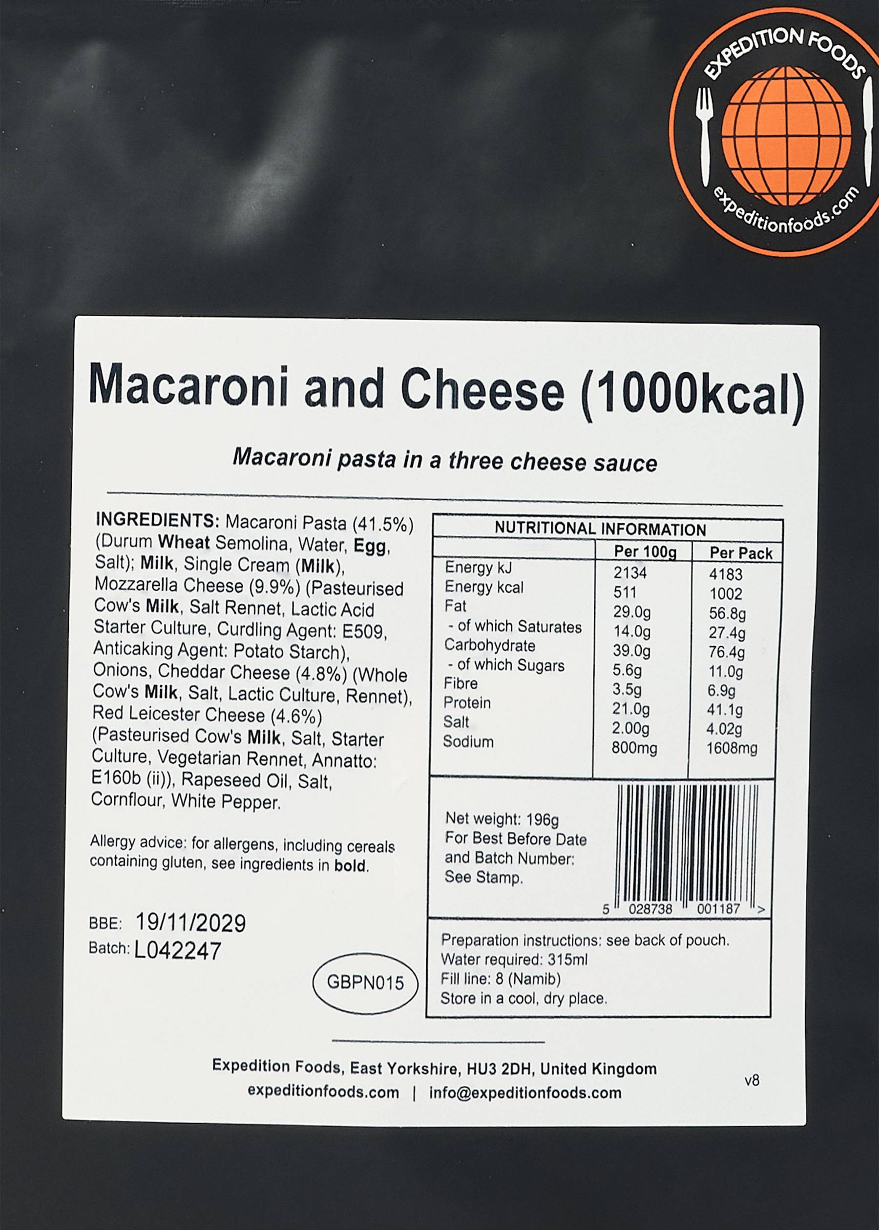Image - 3 - Macaroni and Cheese - 1000 kcal