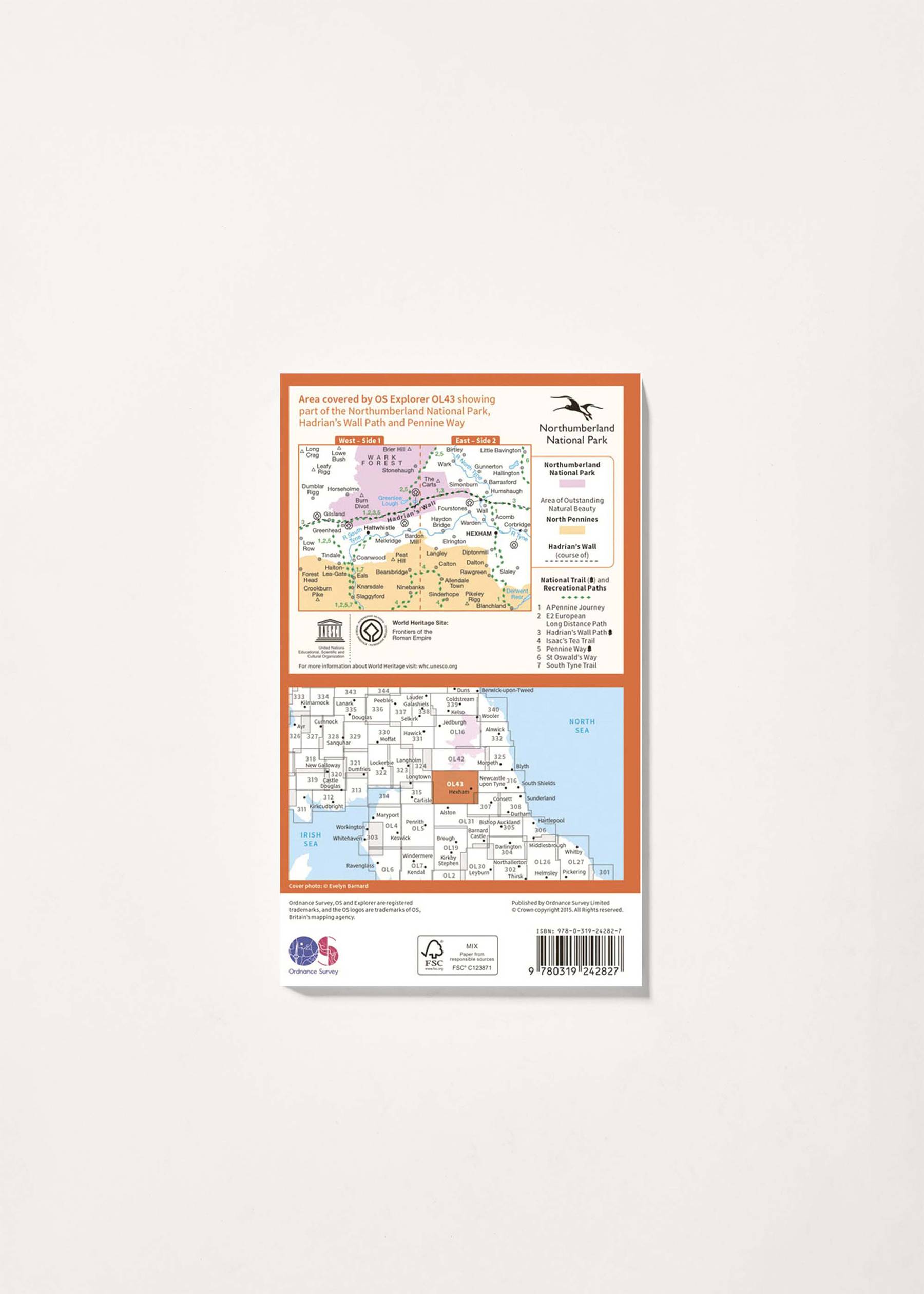 Image - 2 - Hadrian's Wall - OS Explorer OL43 Map