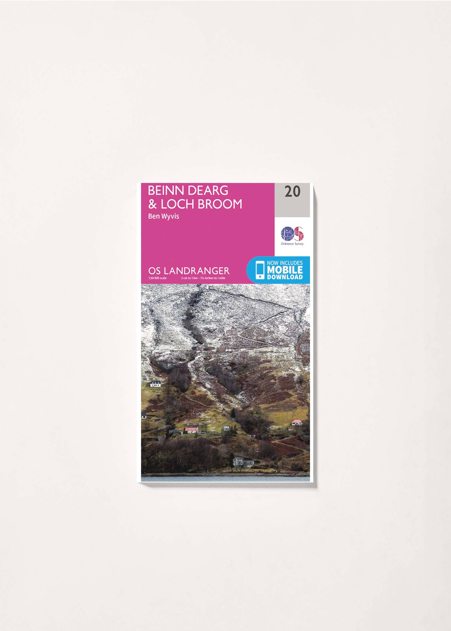 Image - 3 - Beinn Dearg, Loch Broom & Ben Wyvis - Landranger 20 Map