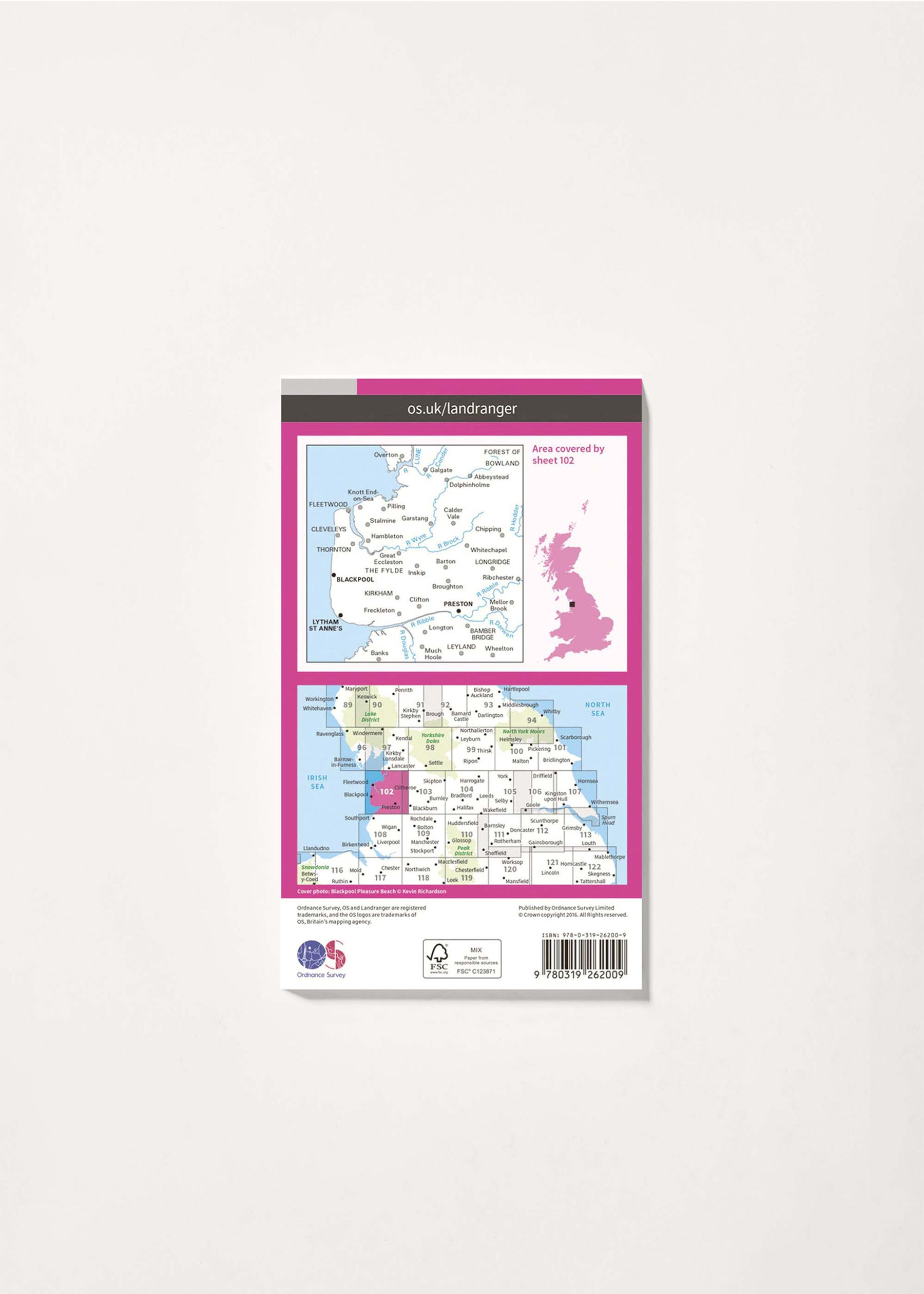 Image - 2 - Preston, Blackpool & Lytham St Anne's - Landranger 102 Map
