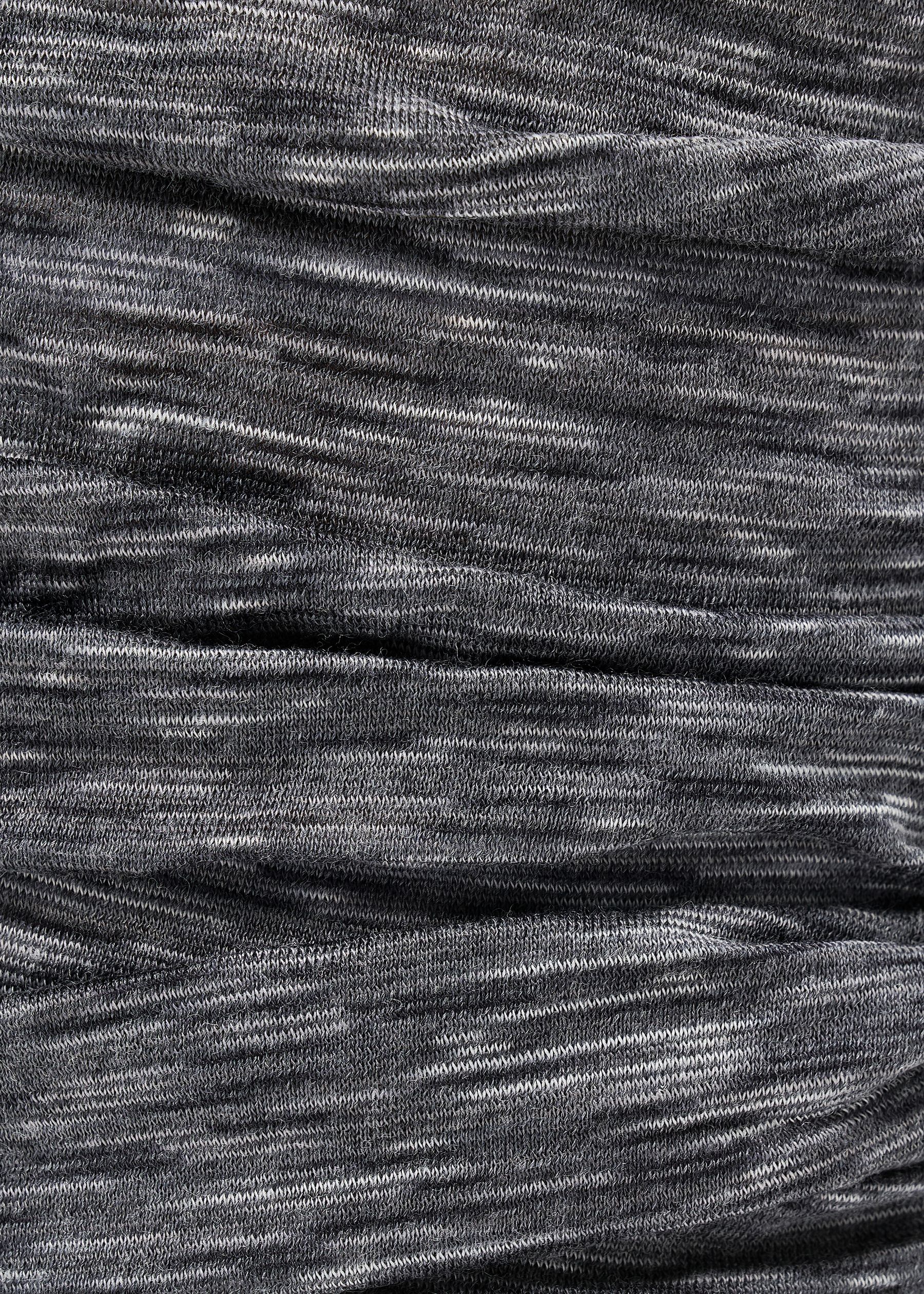 Image - 2 - Merino Lightweight Junior Neck Warmer - Graphite Multistripes