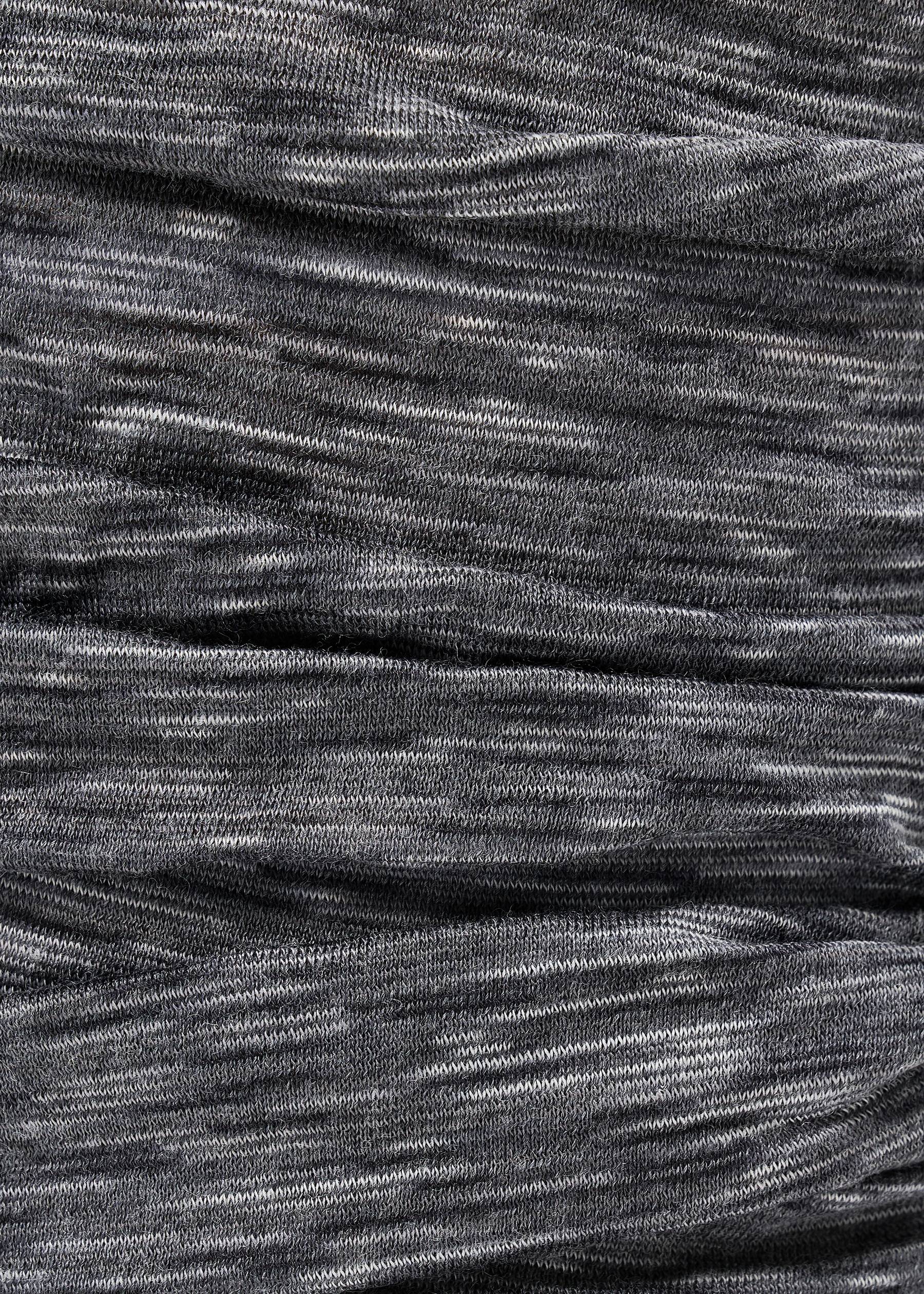 Image - 2 - Merino Lightweight Junior Neck Warmer - Graphite Multistripes