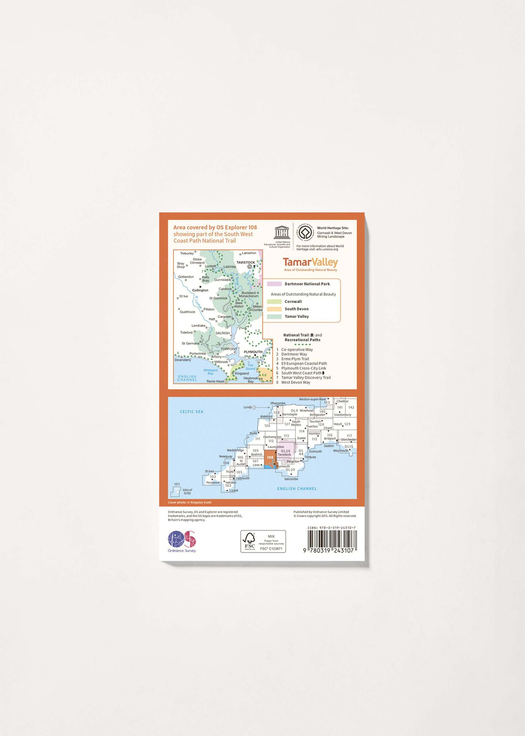 Image - 2 - Lower Tamar Valley & Plymouth - OS Explorer 108 Map