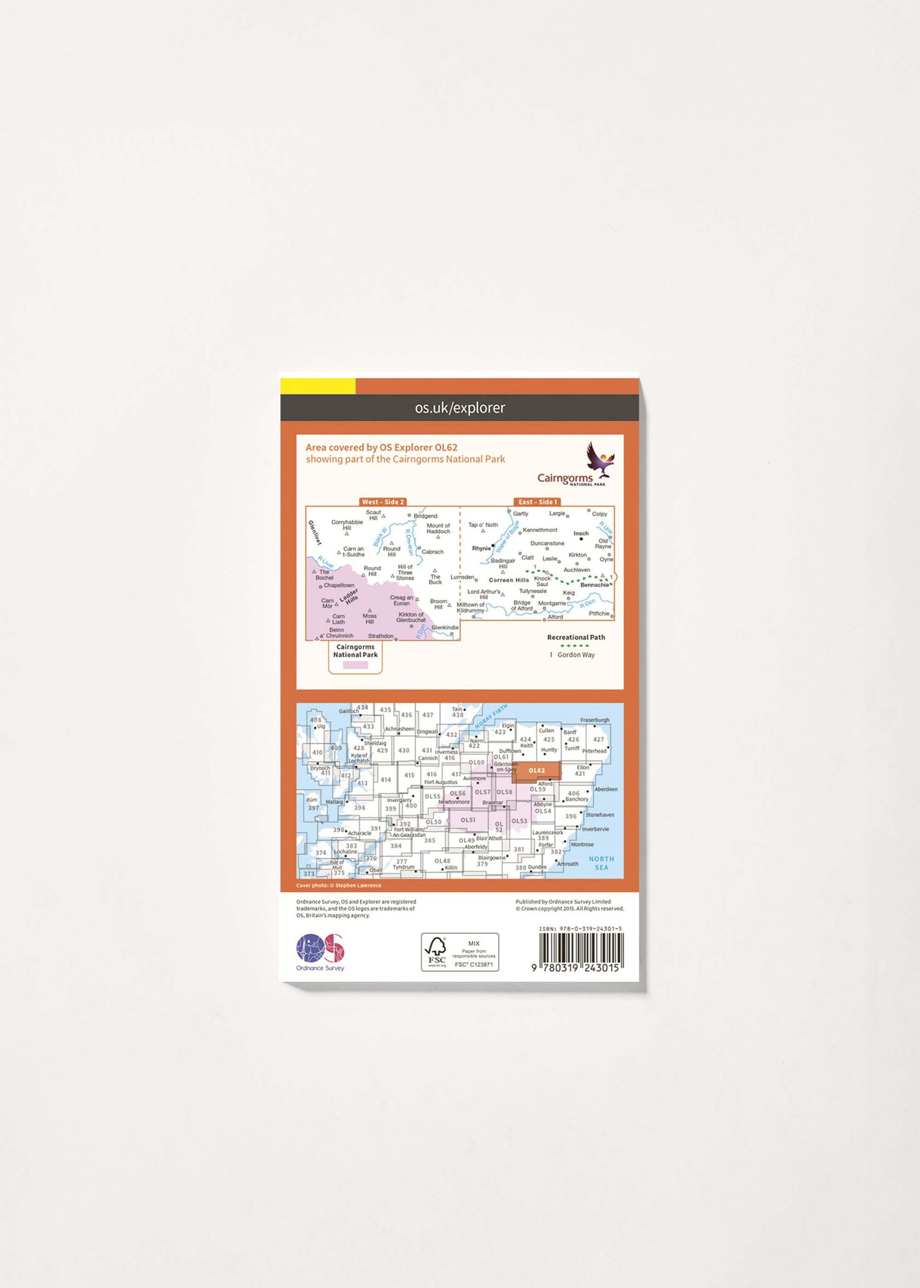 Image - 2 - Coreen Hills & Glenlivet - OS Explorer OL62 Map