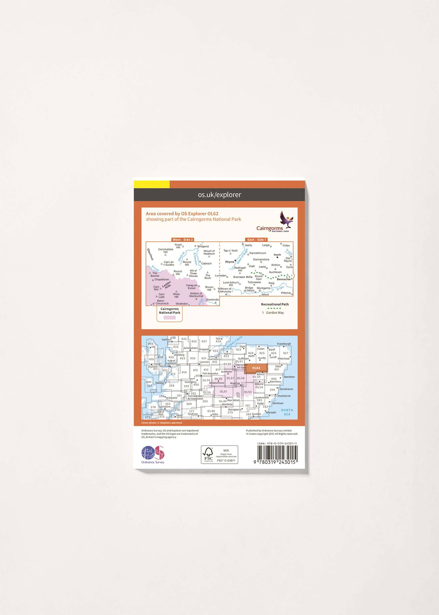 Image - 2 - Coreen Hills & Glenlivet - OS Explorer OL62 Map