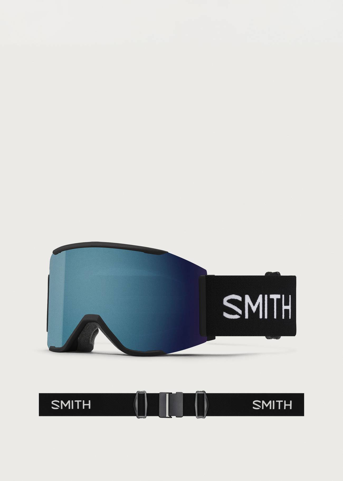 Smith Squad MAG Black / ChromaPop Sun Blue Mirror Goggles