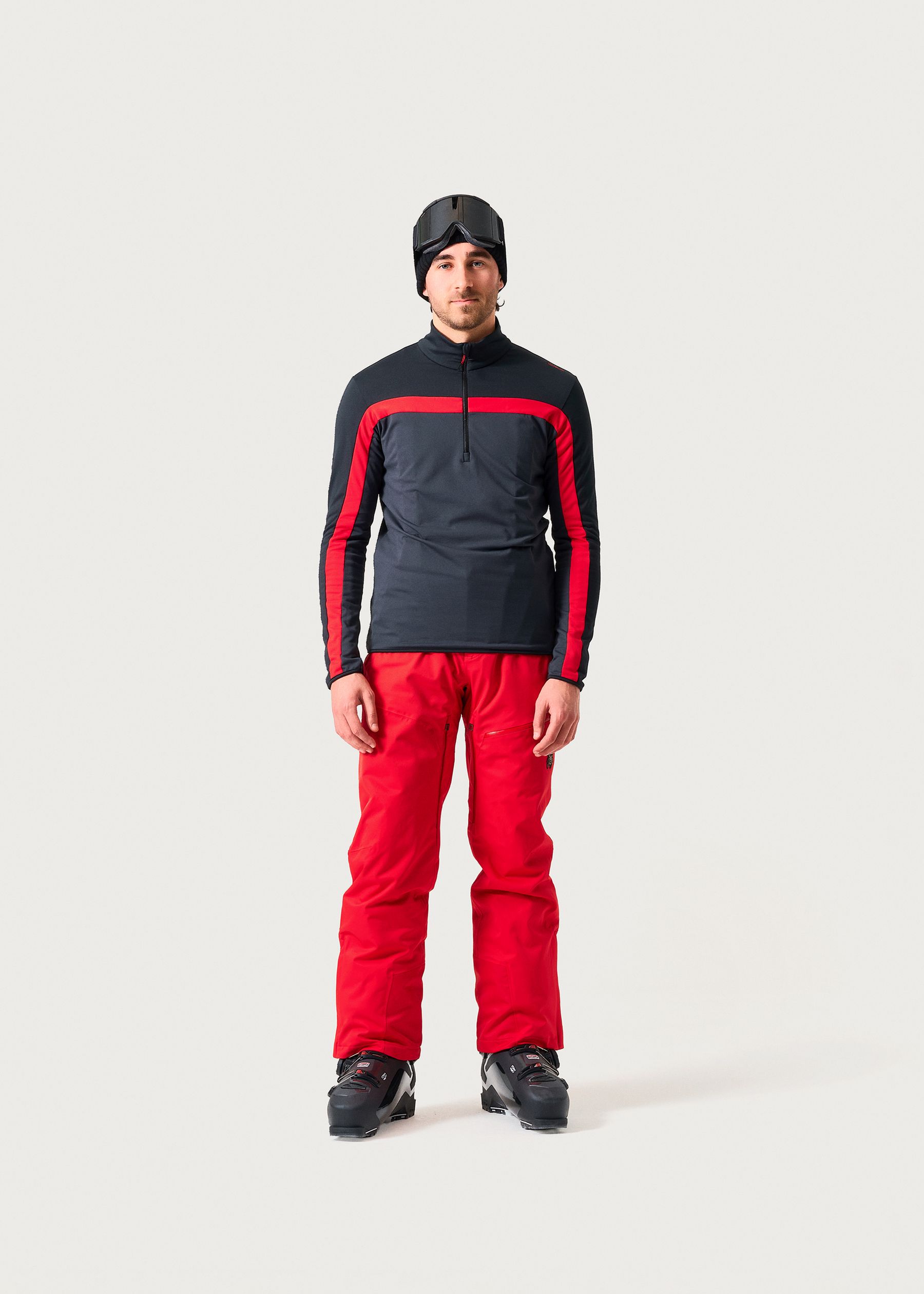 Image - 2 - Chest Stripe Zip Neck