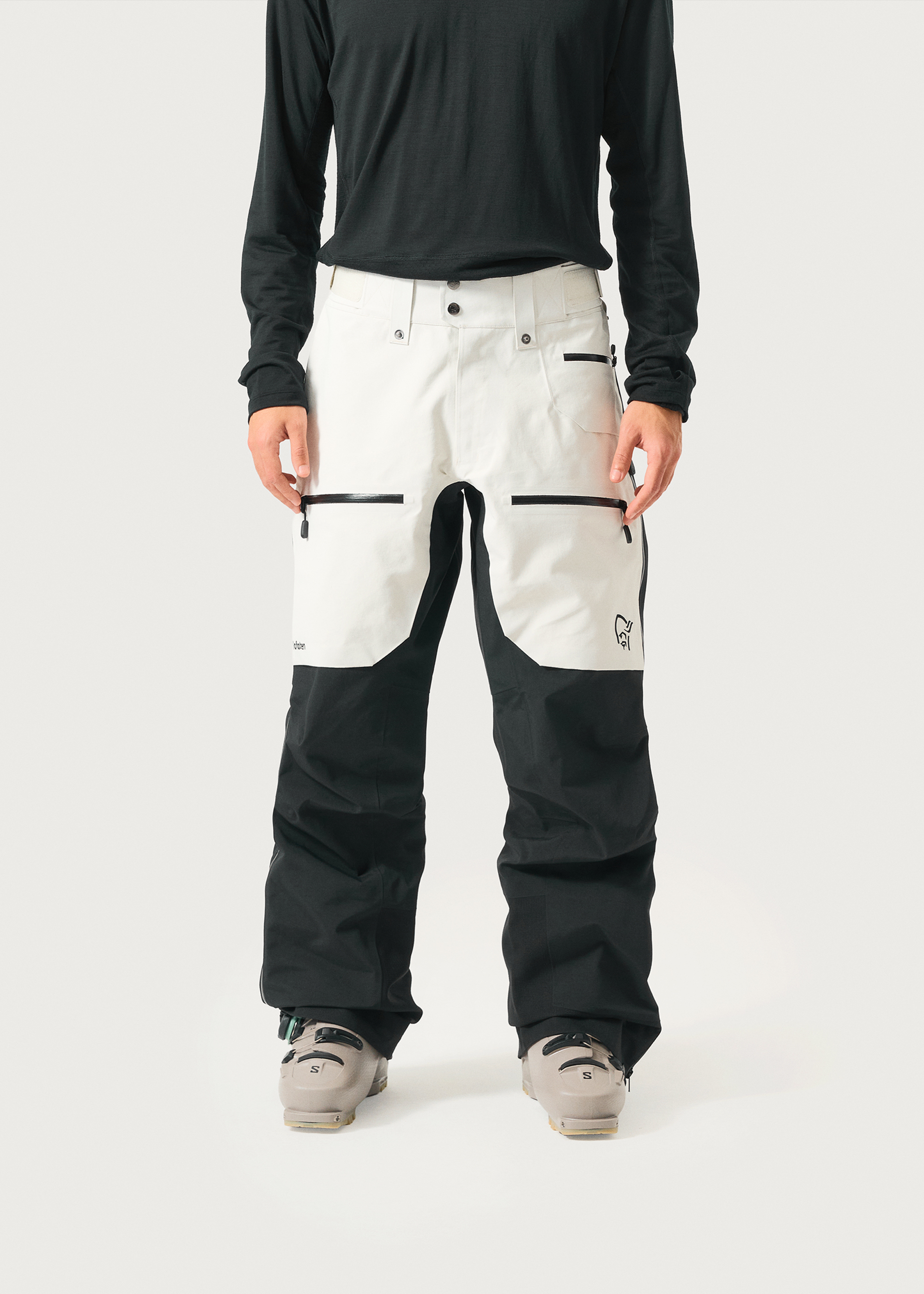 NORRONA Lofoten Gore-tex Pro Pants 白オレンジ Norrona Lofoten GORE-TEX Pro Pants