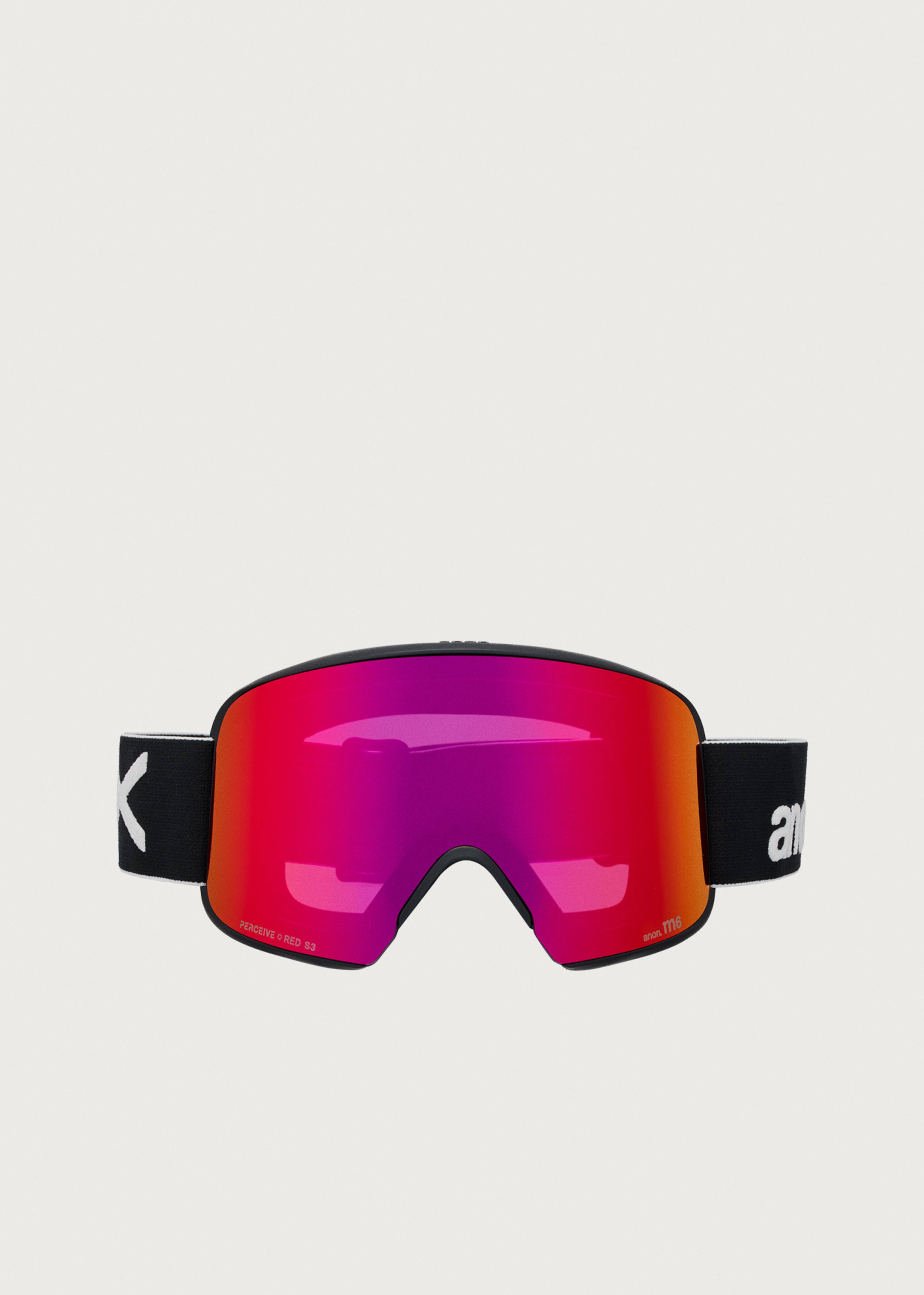 Anon M6 Black / Perceive Sunny Red Goggles