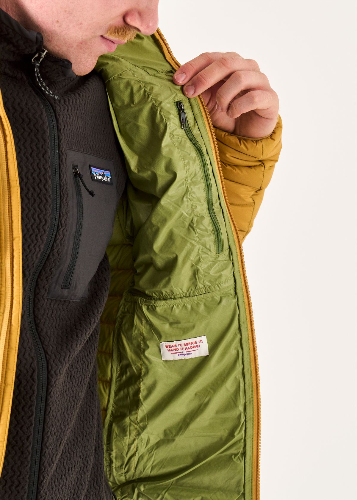  Internal zipped chest pocket