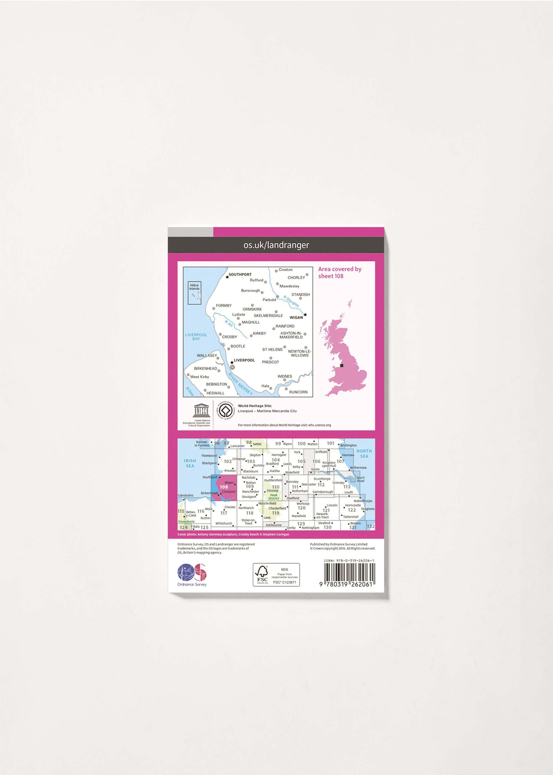 Image - 2 - Liverpool, Southport & Wigan - Landranger 108 Map