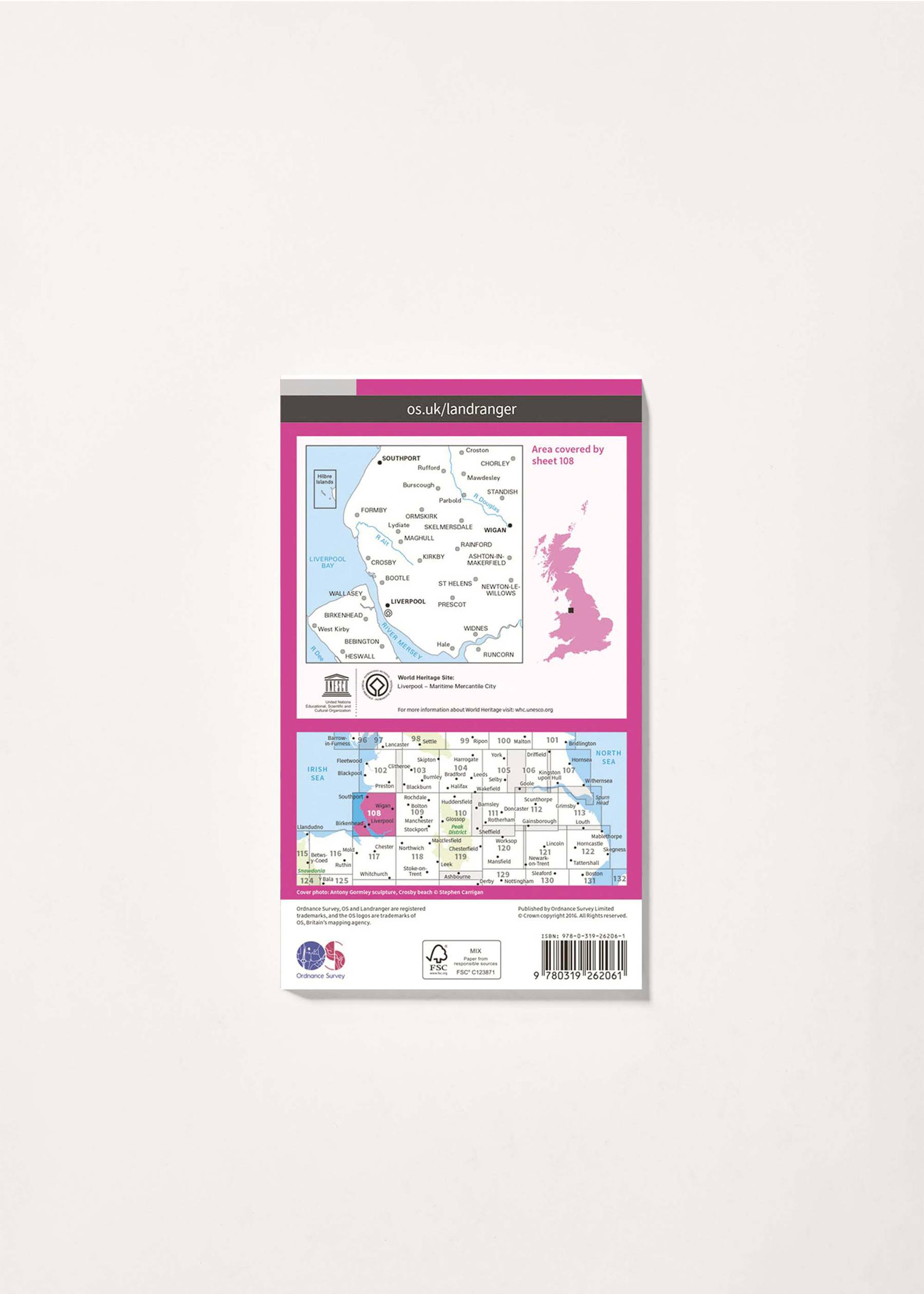 Image - 2 - Liverpool, Southport & Wigan - Landranger 108 Map