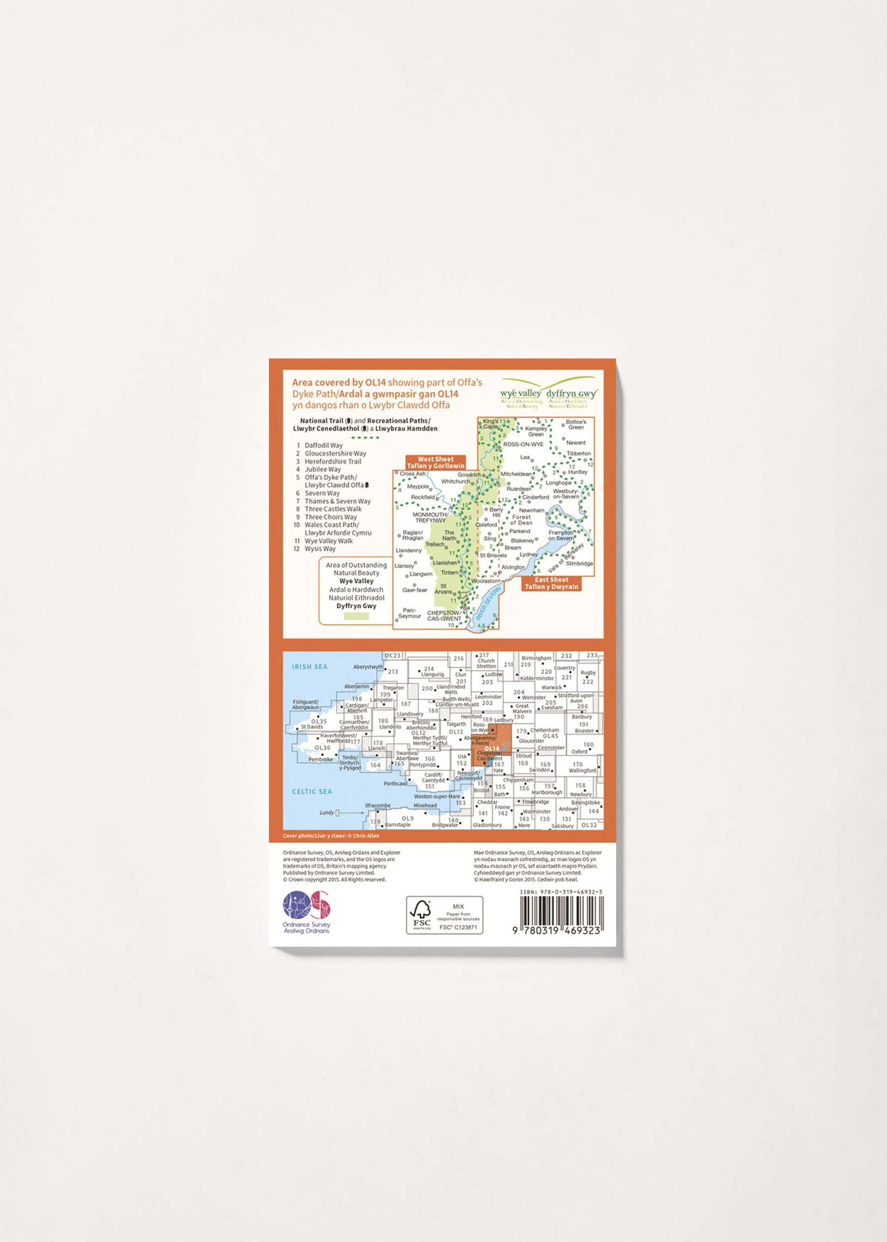Image - 2 - Wye Valley & Forest of Dean - OS Explorer Active OL14 Map