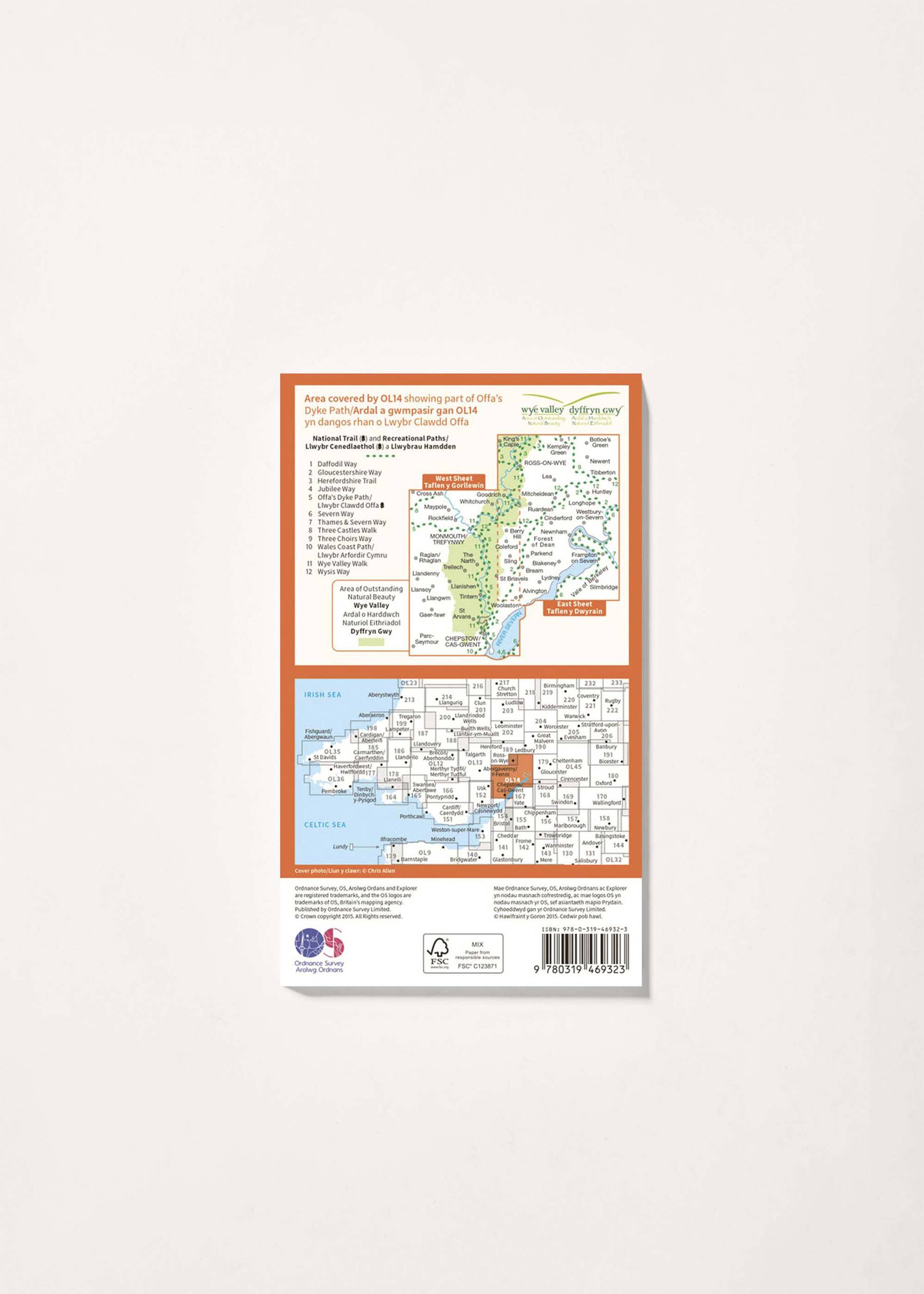 Image - 2 - Wye Valley & Forest of Dean - OS Explorer Active OL14 Map