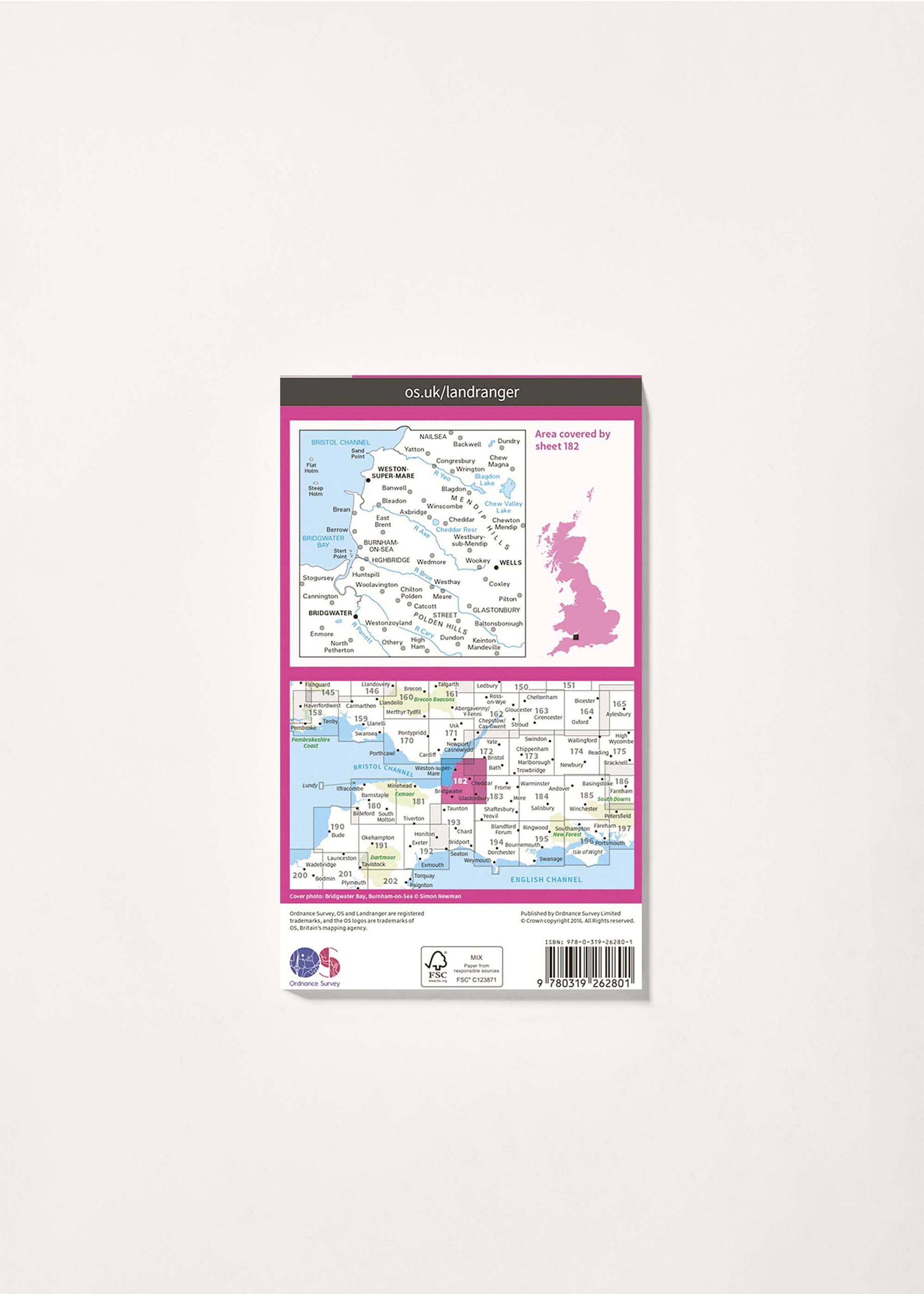 Image - 2 - Weston-super-Mare, Bridgwater & Wells - Landranger 182 Map